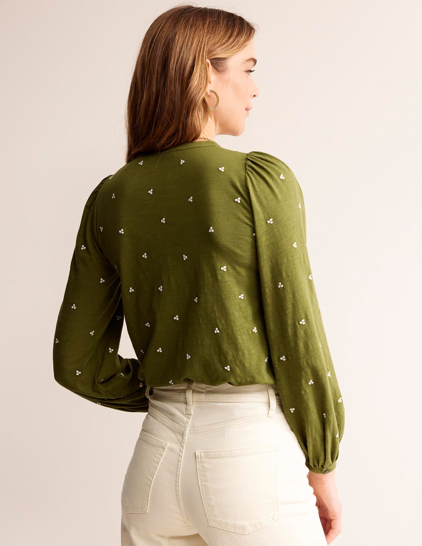 Marina Embroidered Shirt-Mayfly, Embroidered