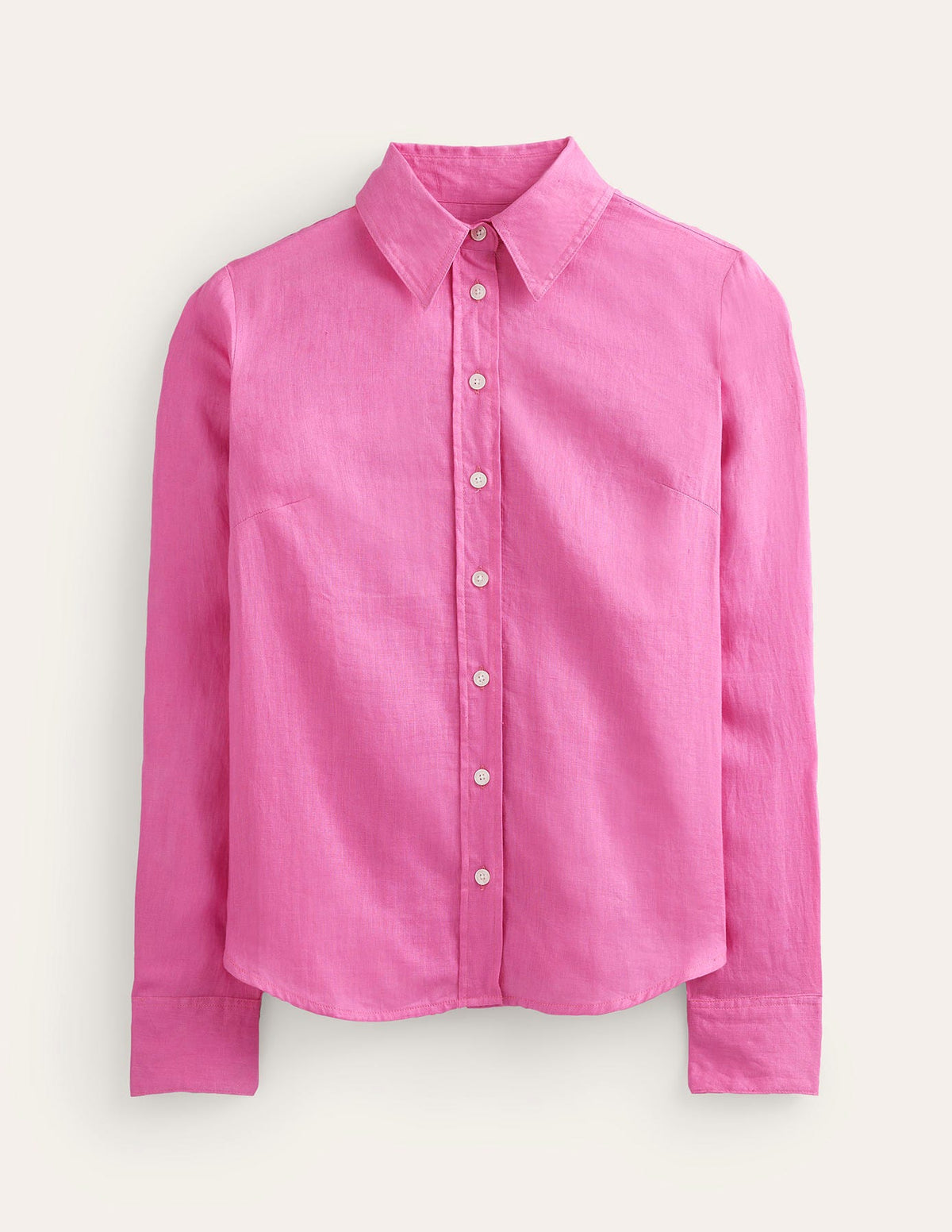 Sienna Linen Shirt-Pop Pansy - Image 5