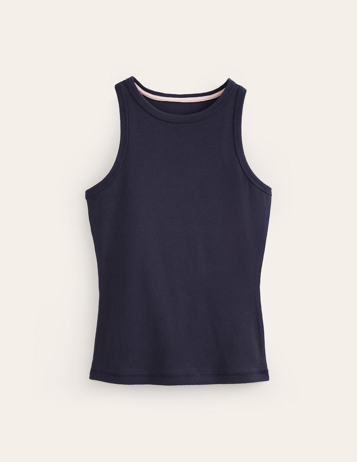 Ribbed Racer Vest-Navy - Image 5