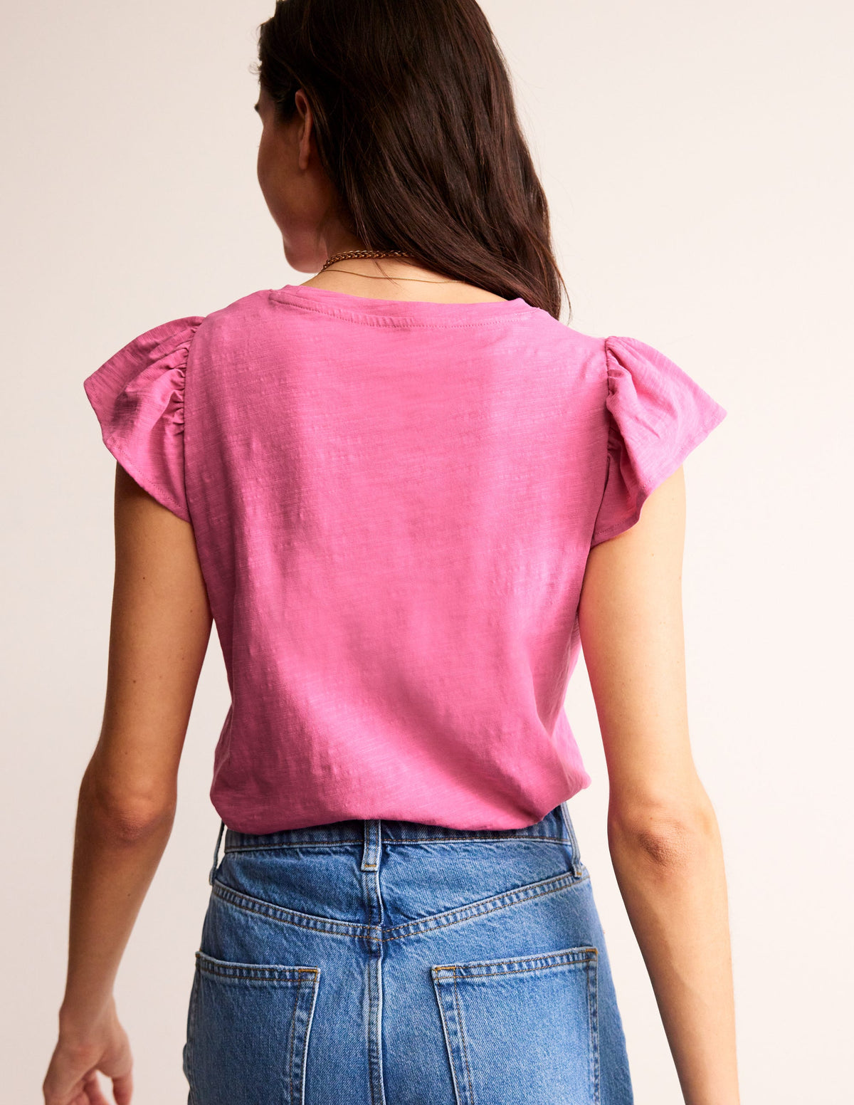 Cotton Flutter Top-Sangria Sunset - Image 3