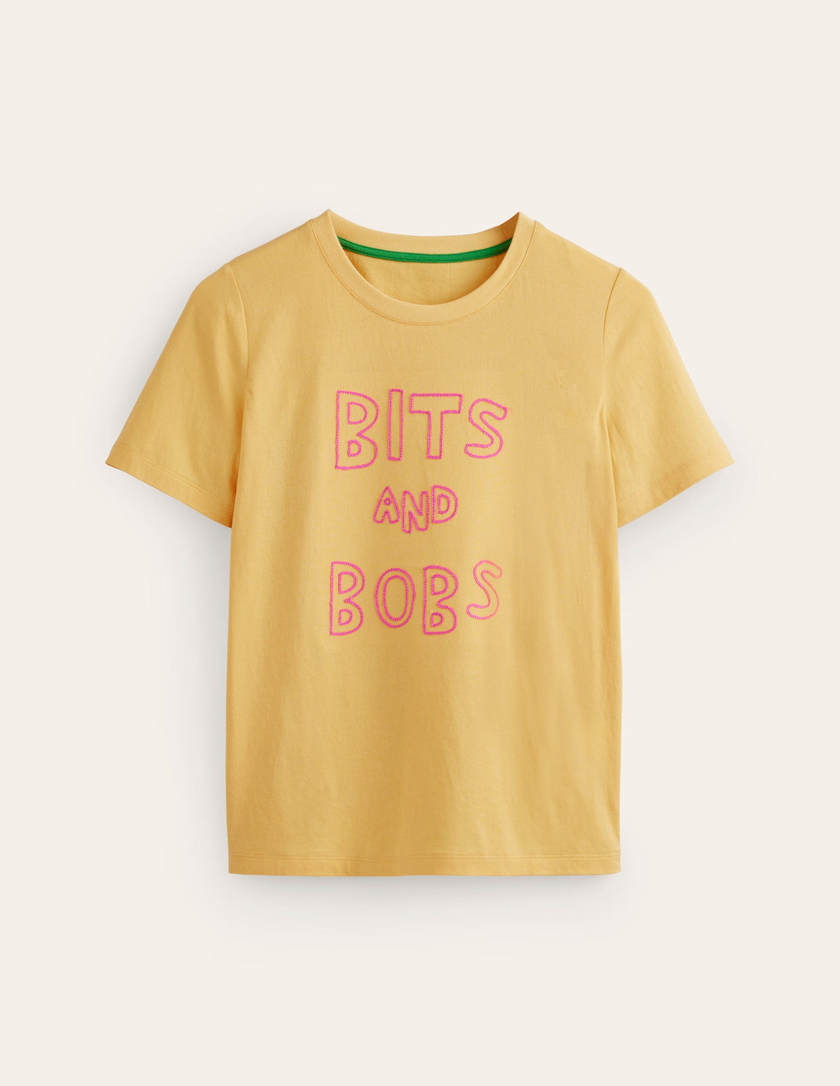 Rosa Embroidered T-Shirt-Dusky Citron, Bits and Bobs - Image 5