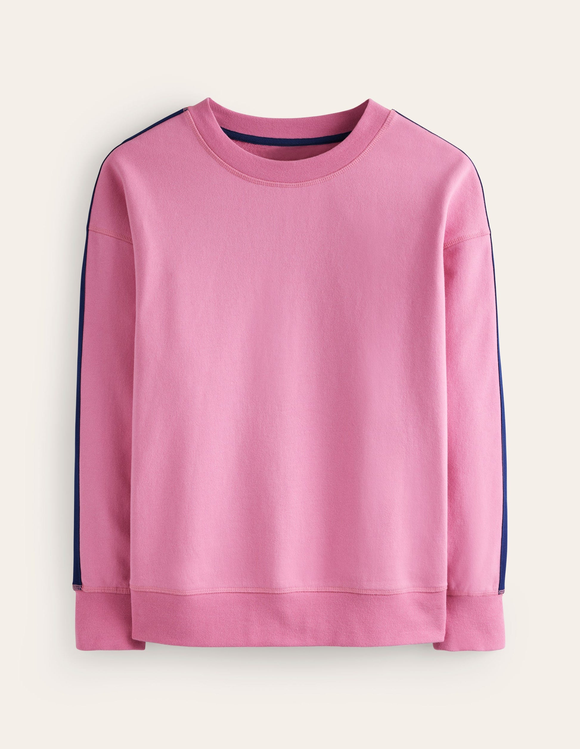 Emi Relaxed Sweatshirt-Pink Blue Stripe-5