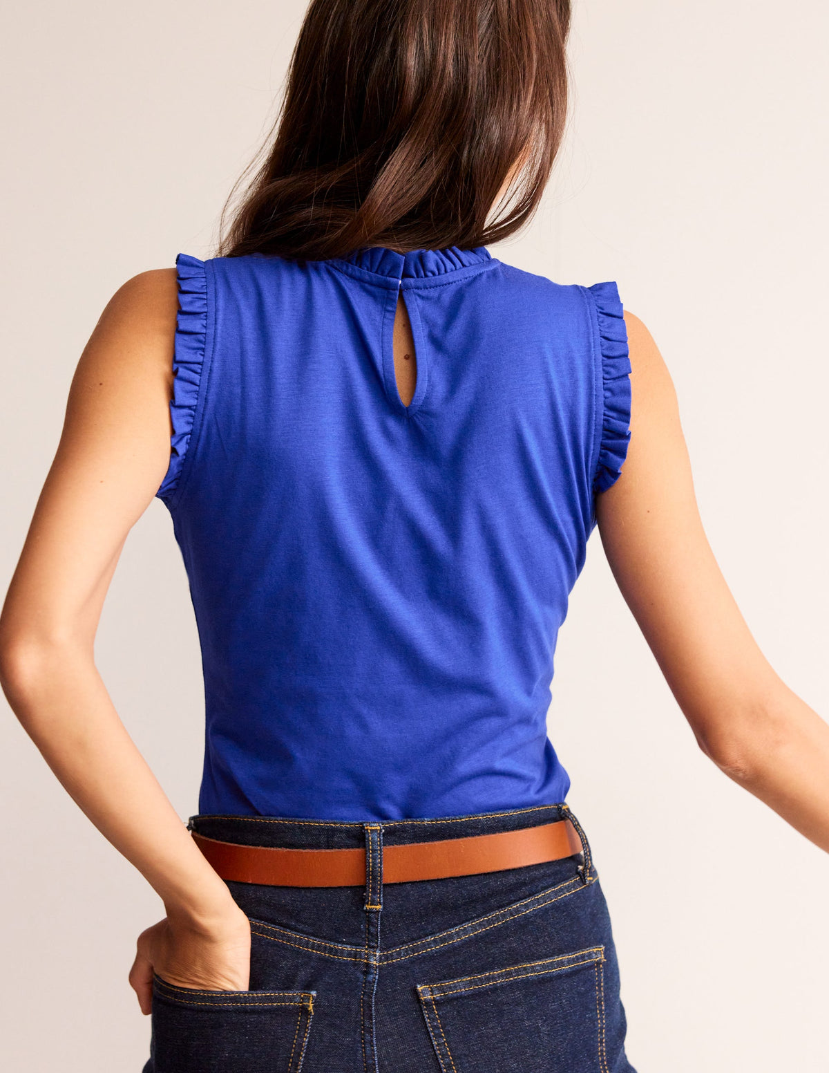 Supersoft Frill Detail Tank-Surf The Web-3