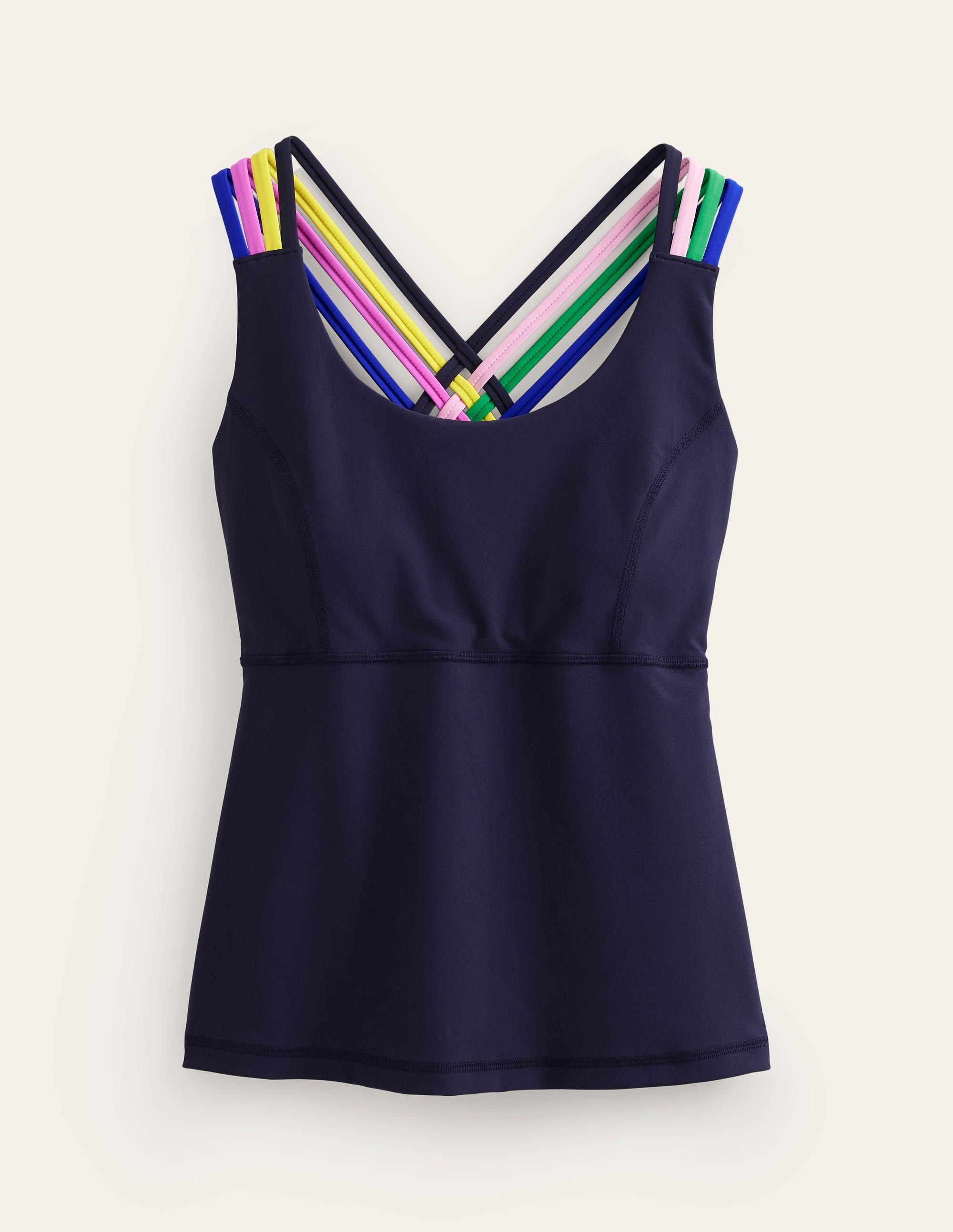 Cross Back Active Vest-Navy, Multi - Image 5