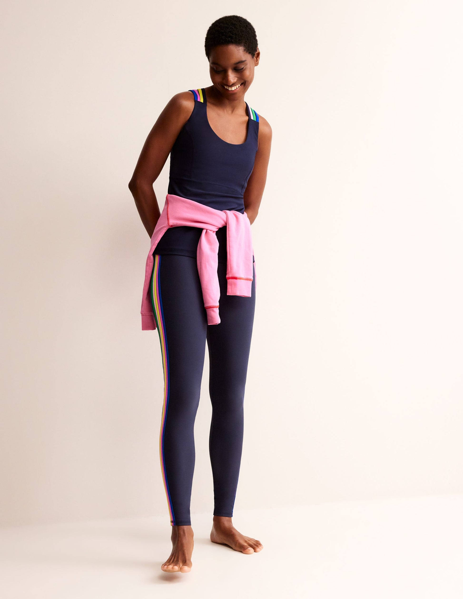 Cross Back Active Vest-Navy, Multi-4