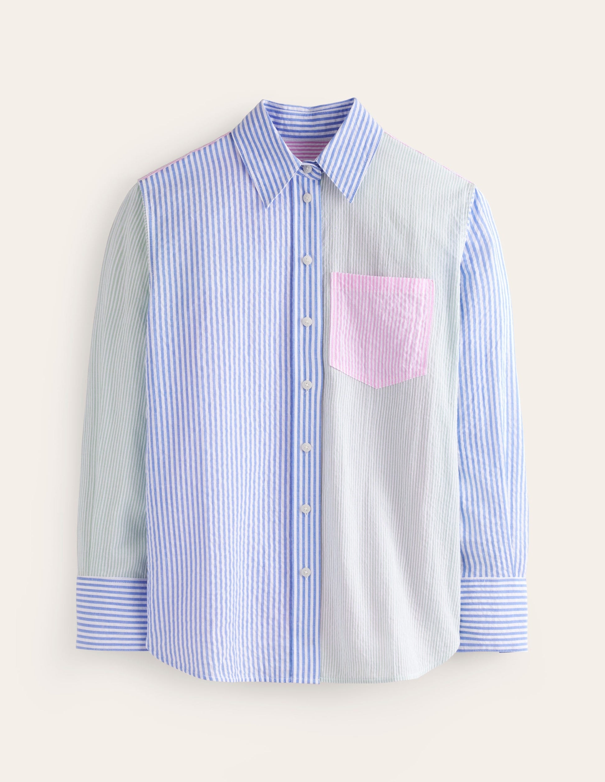 Connie Seersucker Shirt-Hotch Multi-5