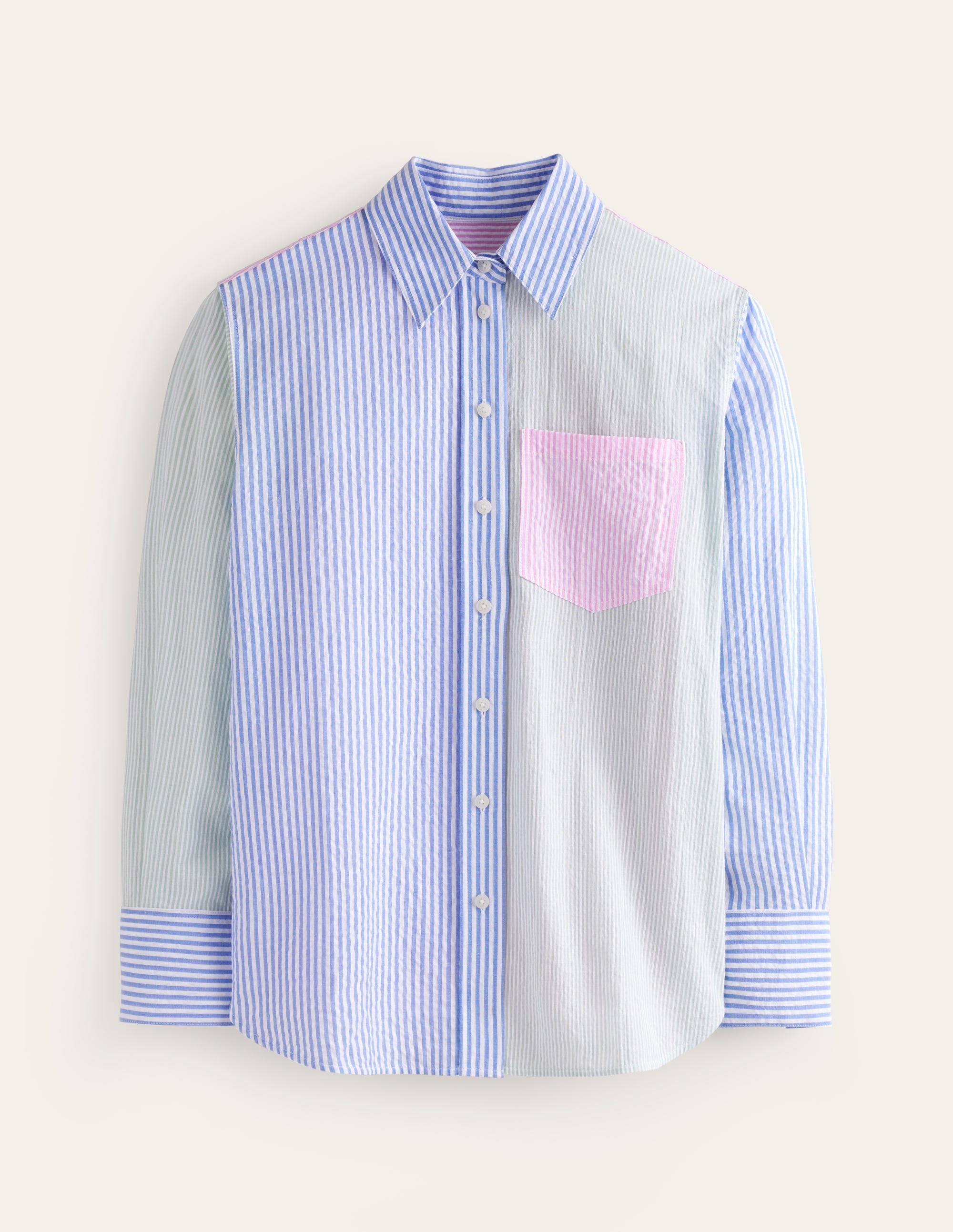 Connie Seersucker Shirt-Hotch Multi - Image 5