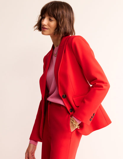 Marylebone Ponte Blazer-Hot Pepper