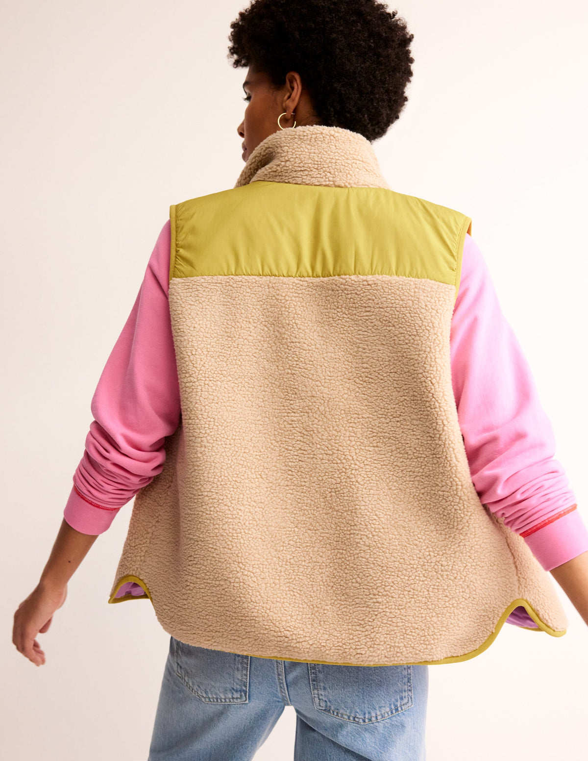 Borg Vest-Mulberry, Antique Moss - Image 4