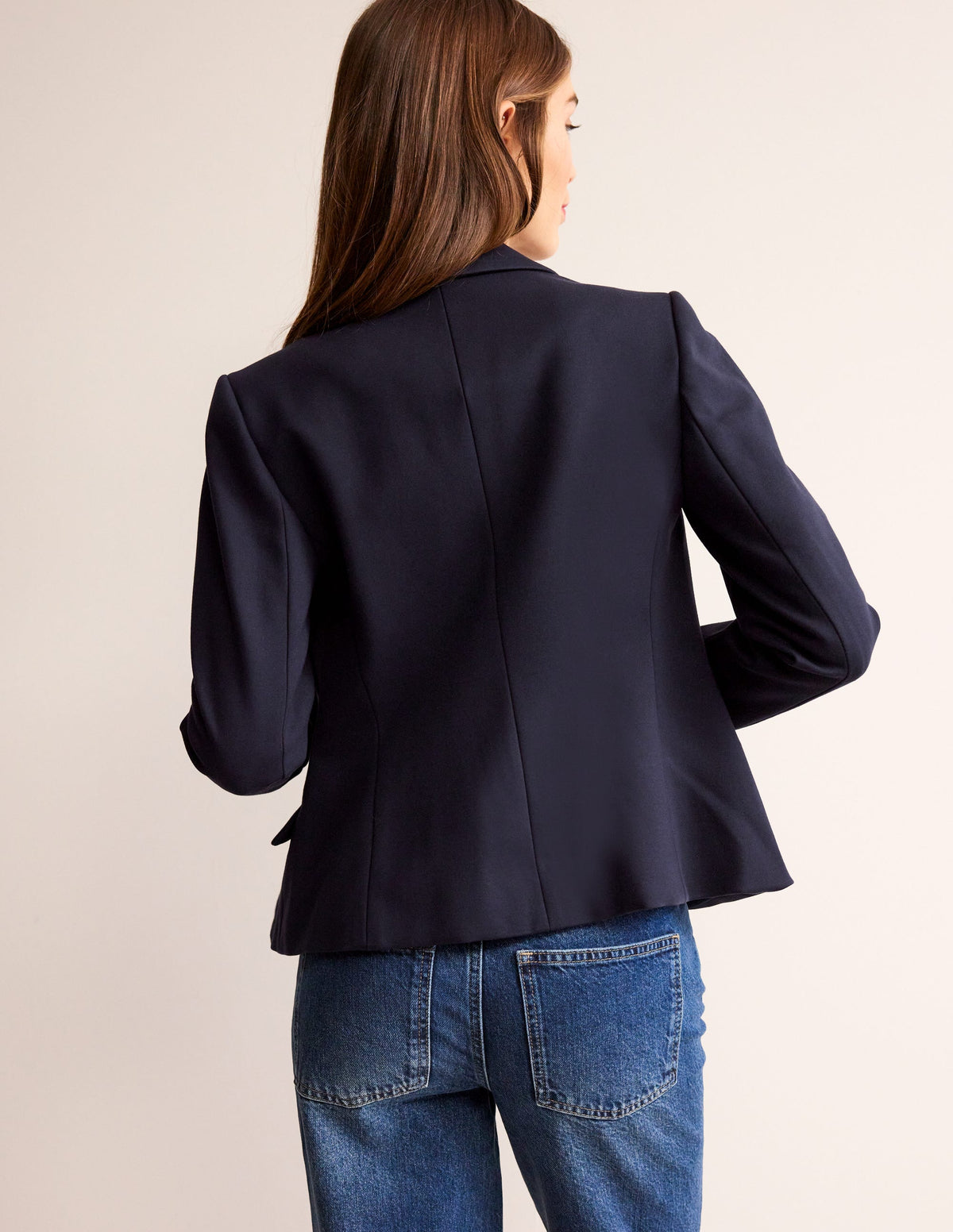 Canonbury Ponte Blazer-Navy - Image 3
