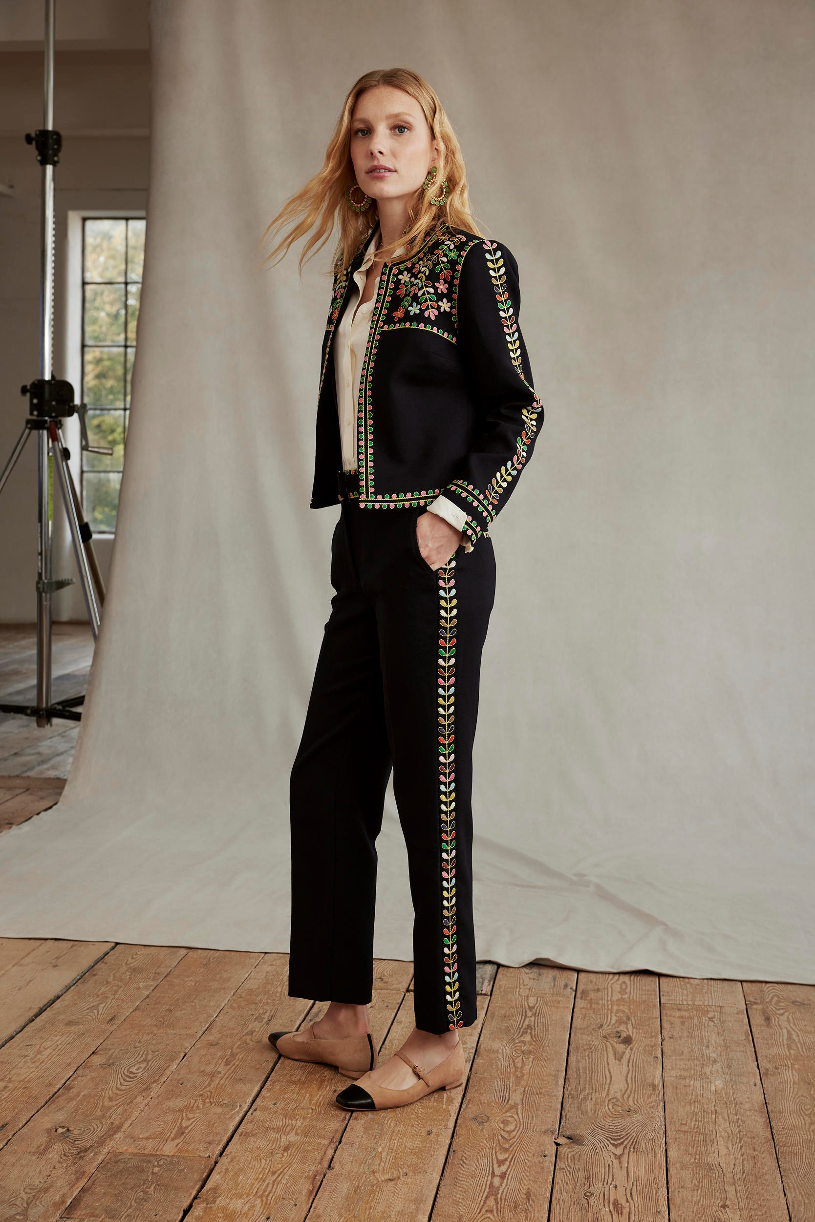 Embroidered Icon Jacket-Navy-6