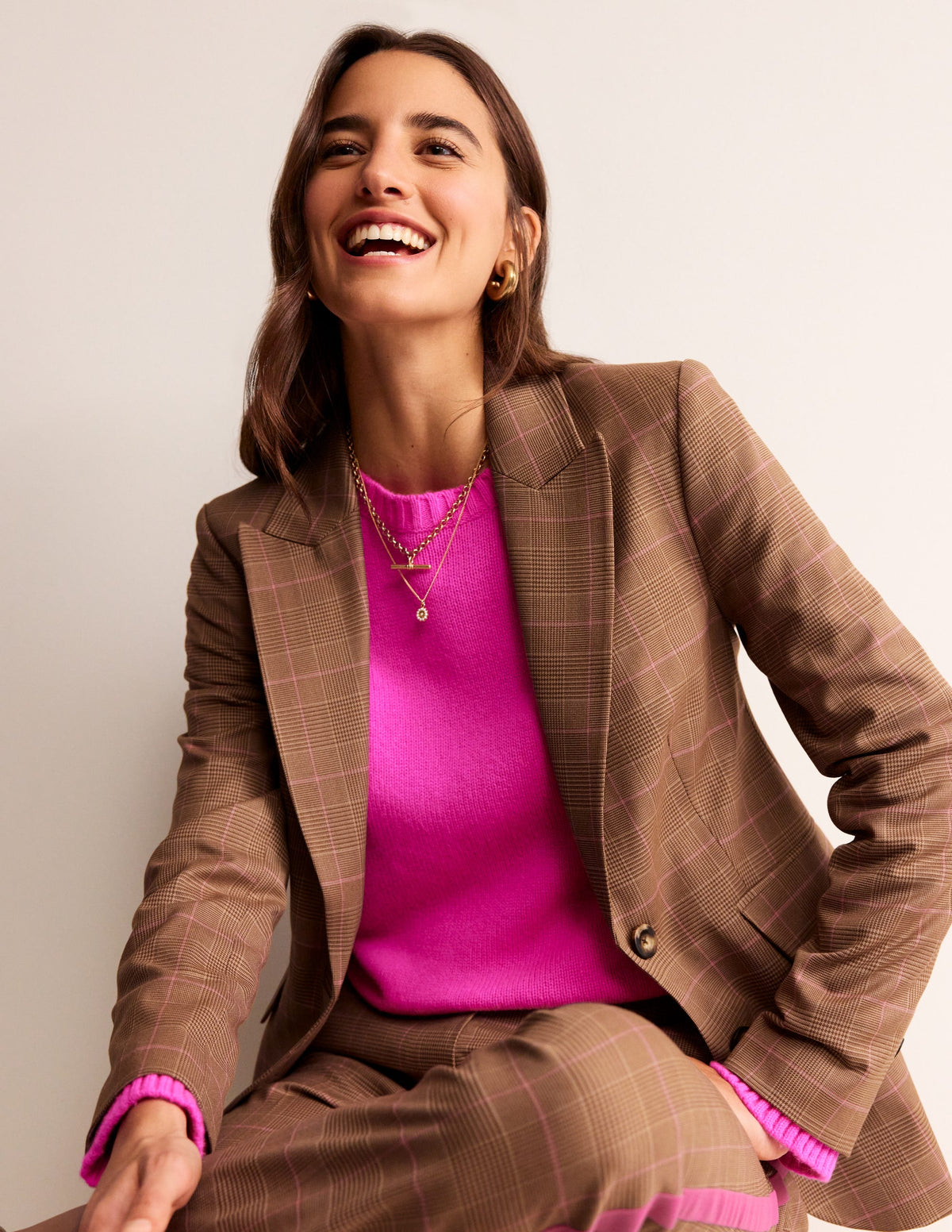 Marylebone Check Blazer-Check - Image 5