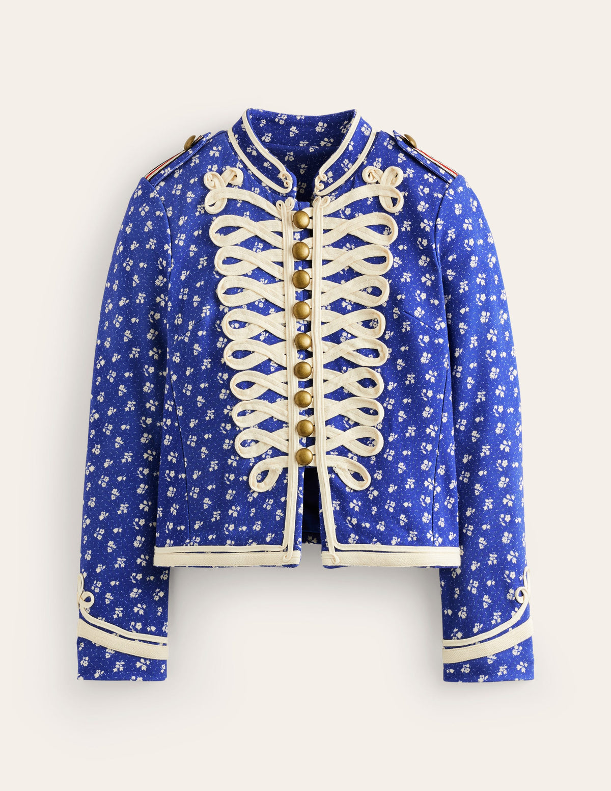 Jersey Military Jacket-Blue - Image 7