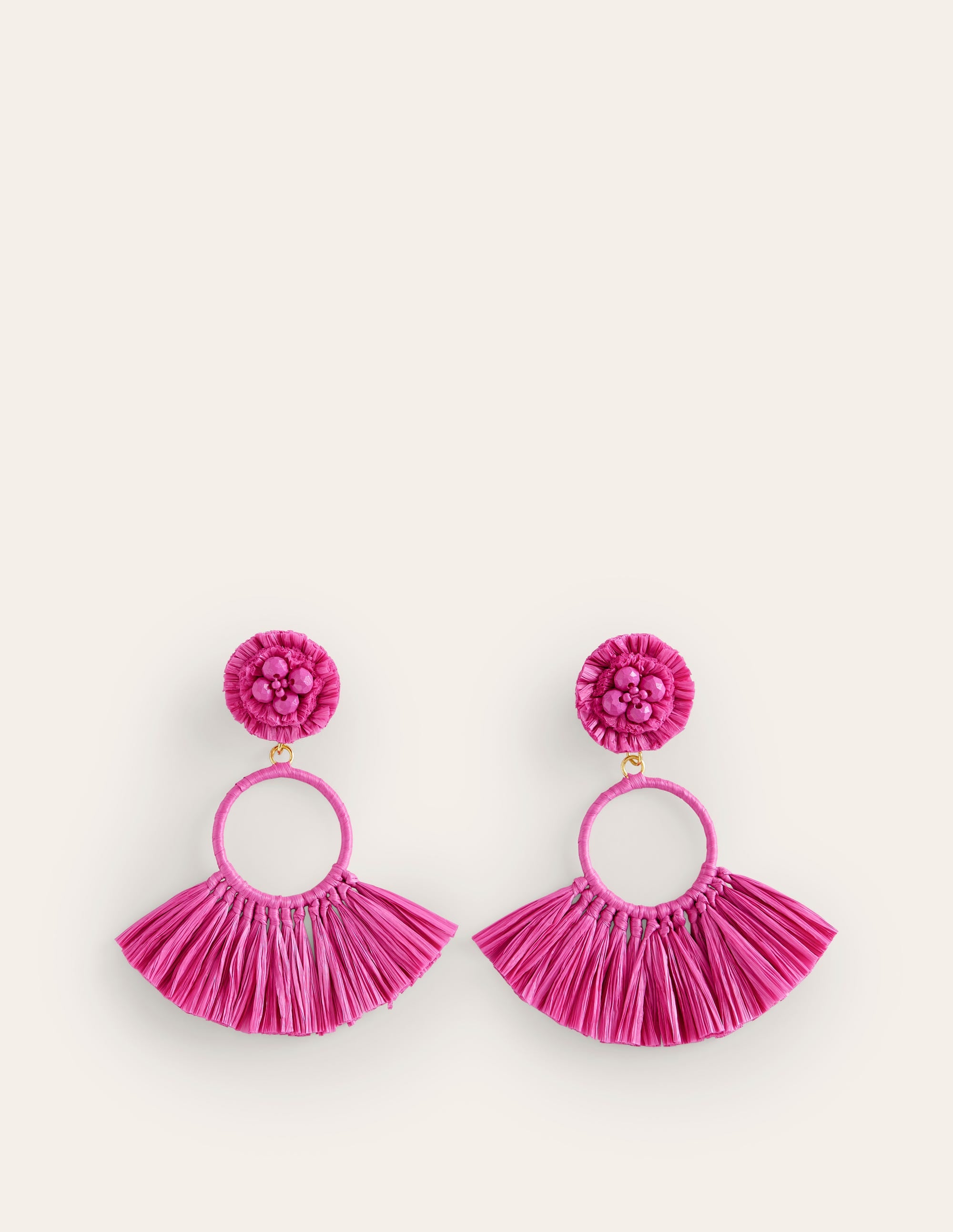 Tassel Ring Earrings-Plum Blossom - Image 2