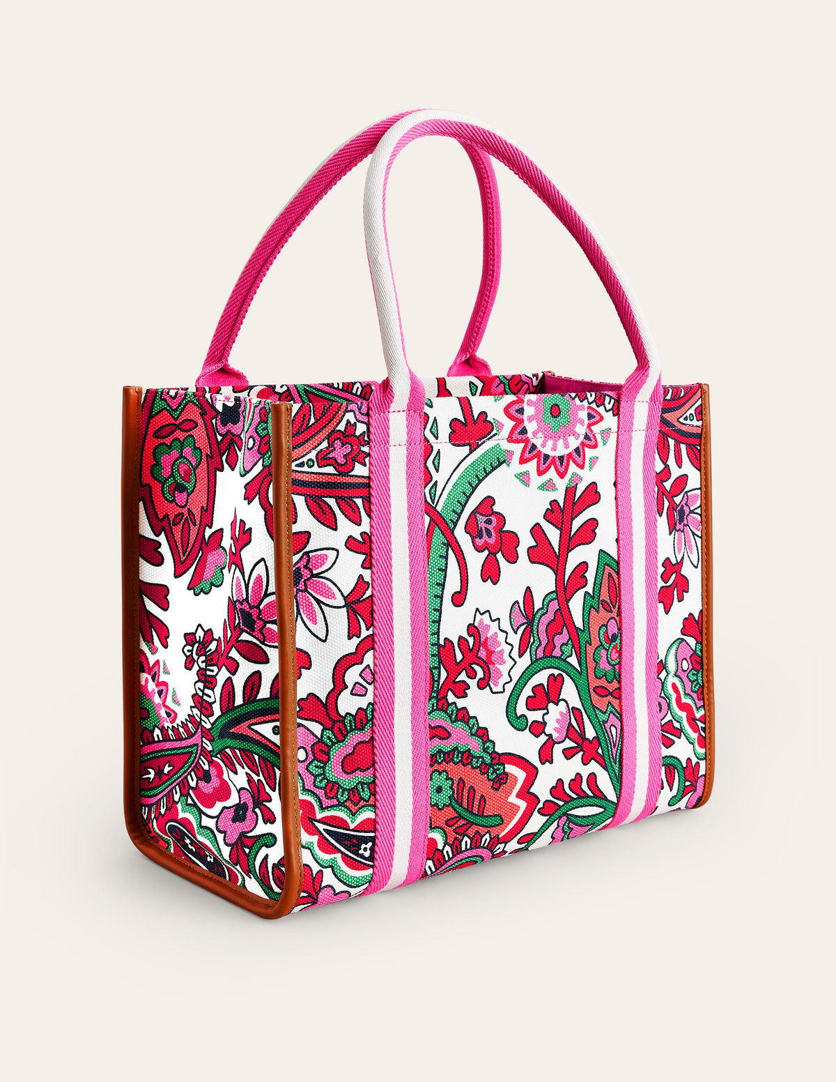 Tilda Canvas Tote Bag-Ivory, Fantastical Paisley - Image 3
