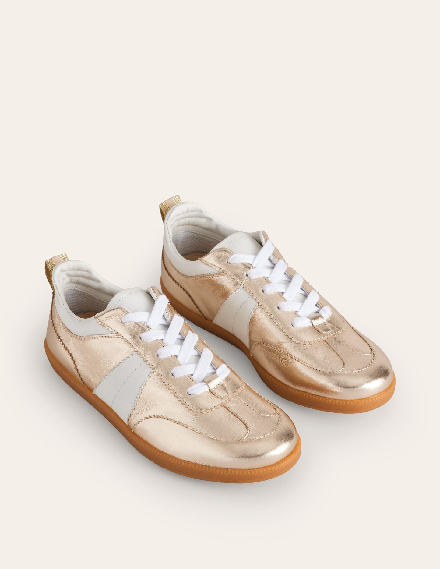 Erin Retro Tennis Sneakers-Gold Mix