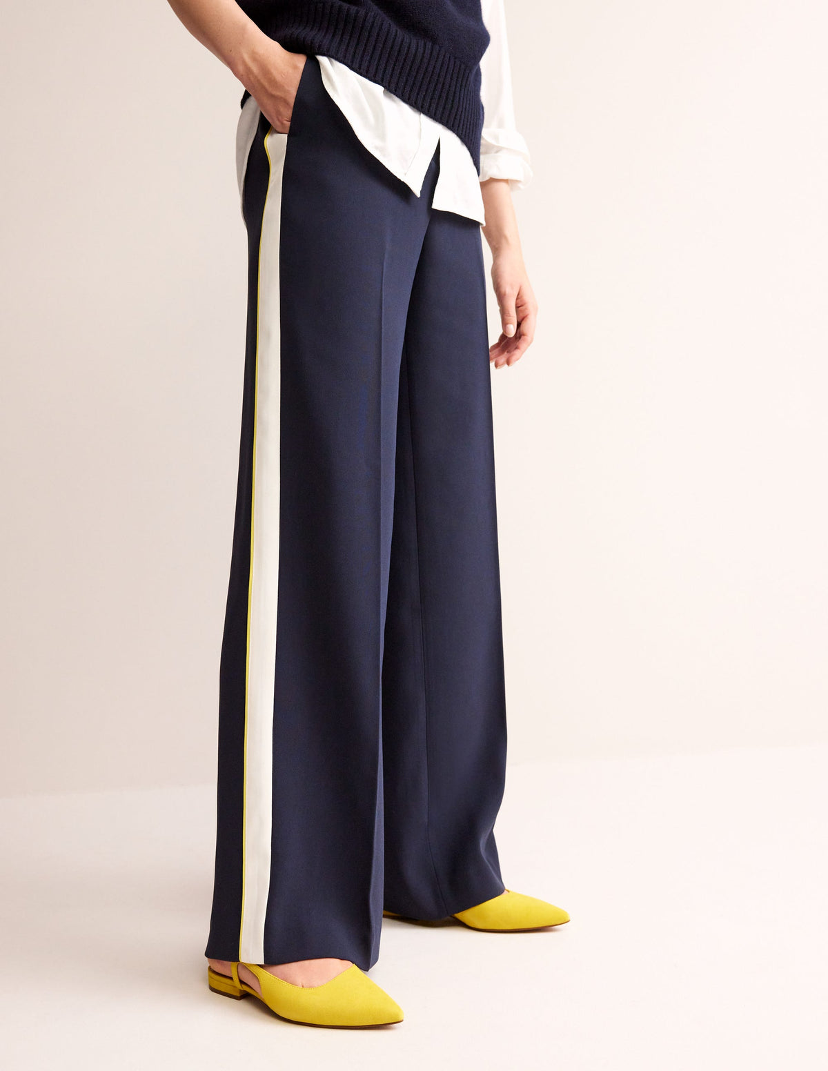 Cut Out Sling Back Flats-Maximillion Yellow - Image 1