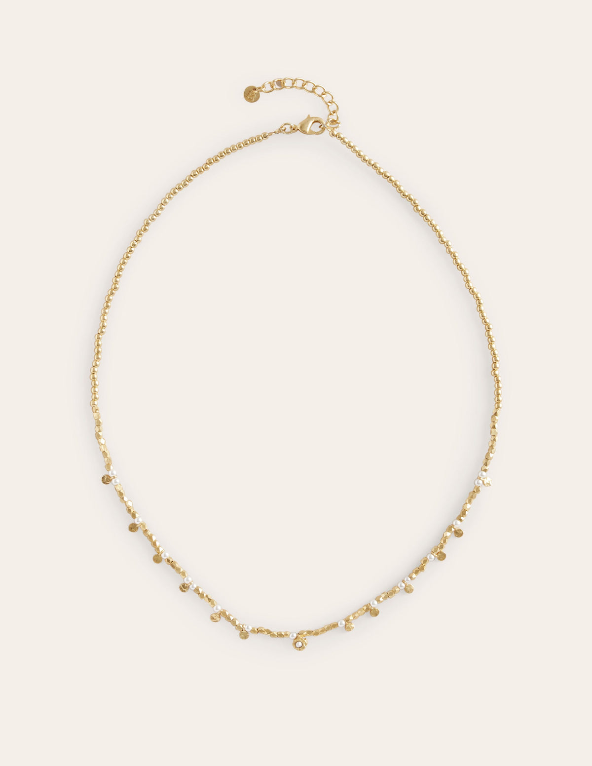 Layering Bead Necklace-Gold-2