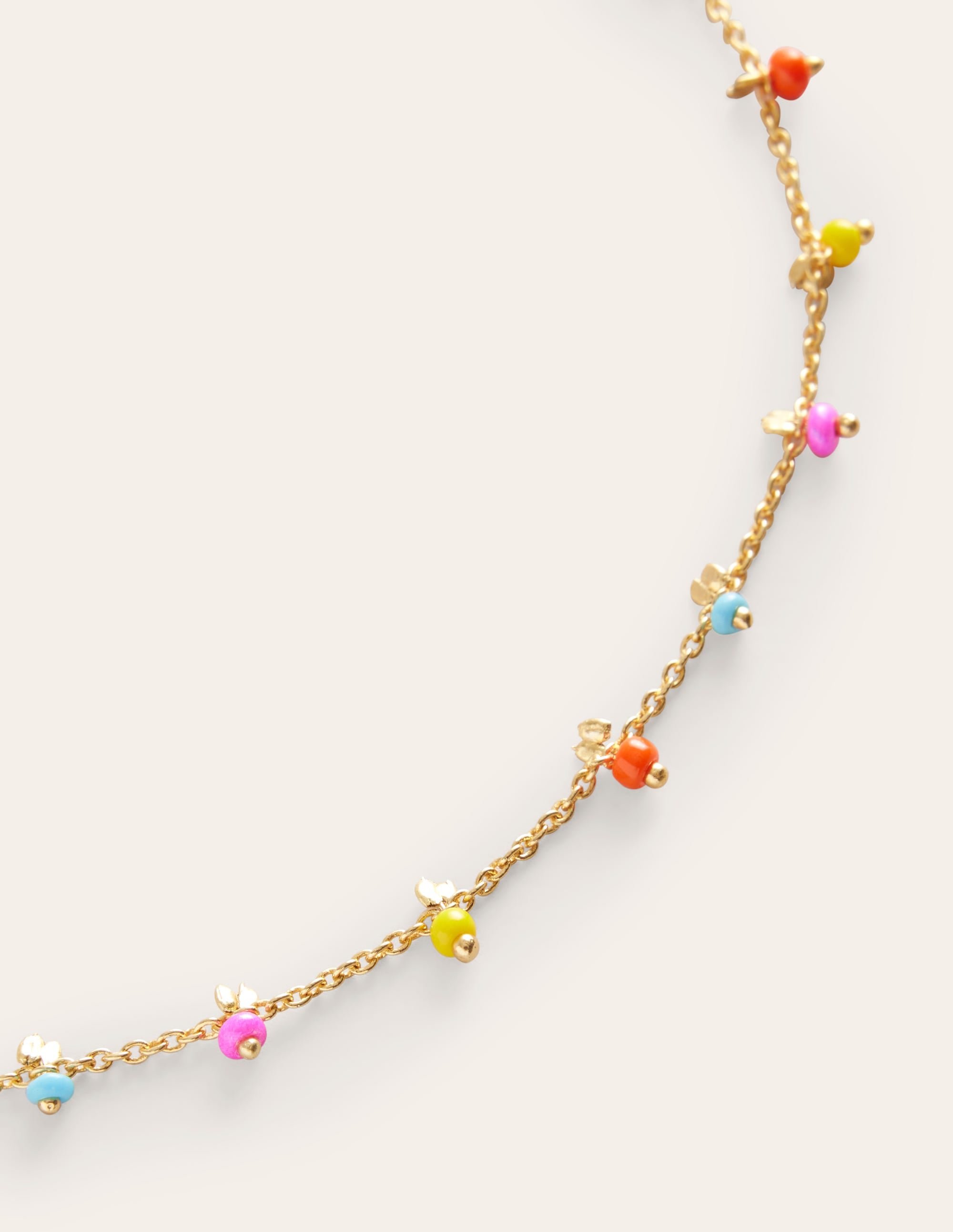 Layering Disk Necklace-Bright Multi - Image 3