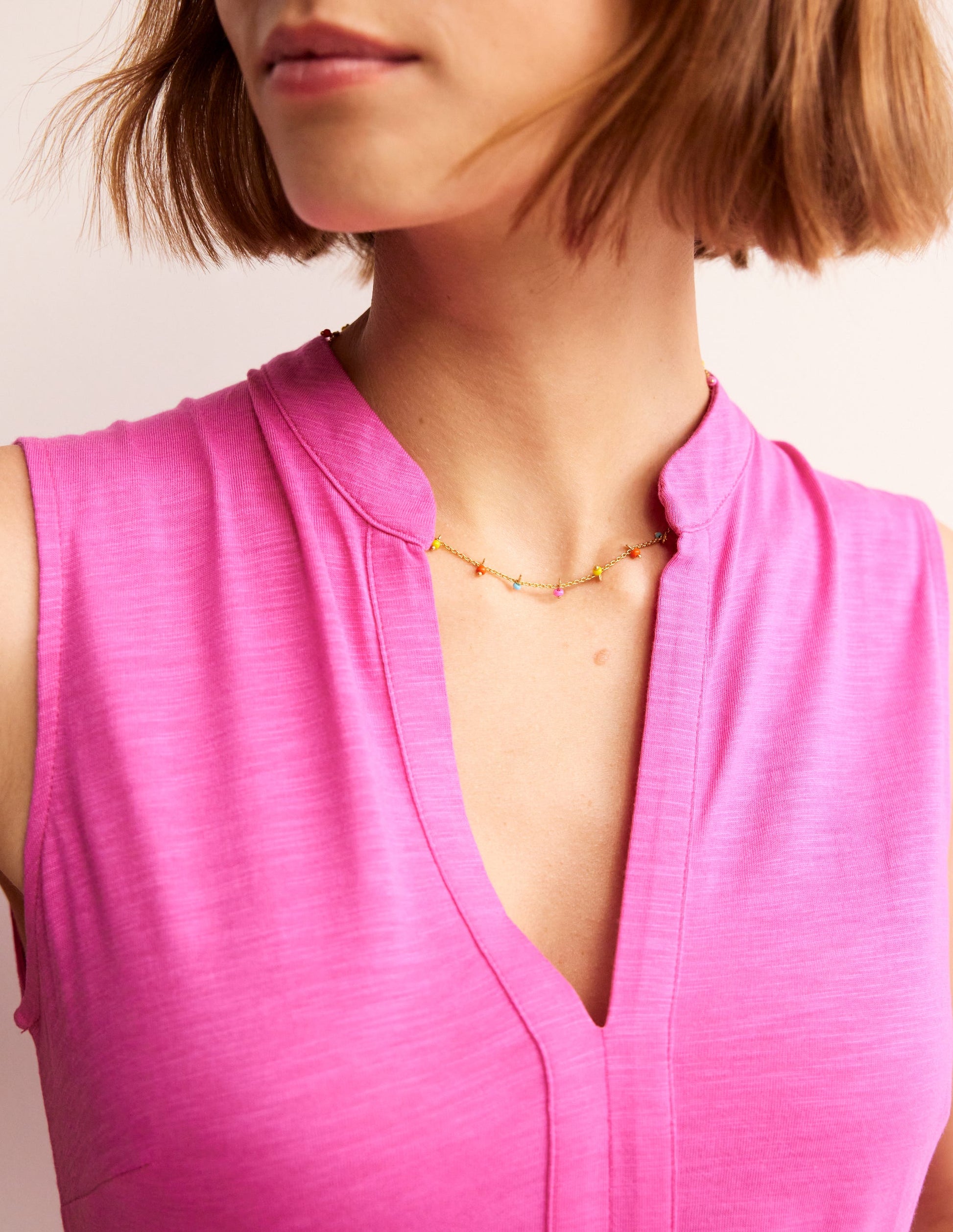 Layering Disk Necklace-Bright Multi-1