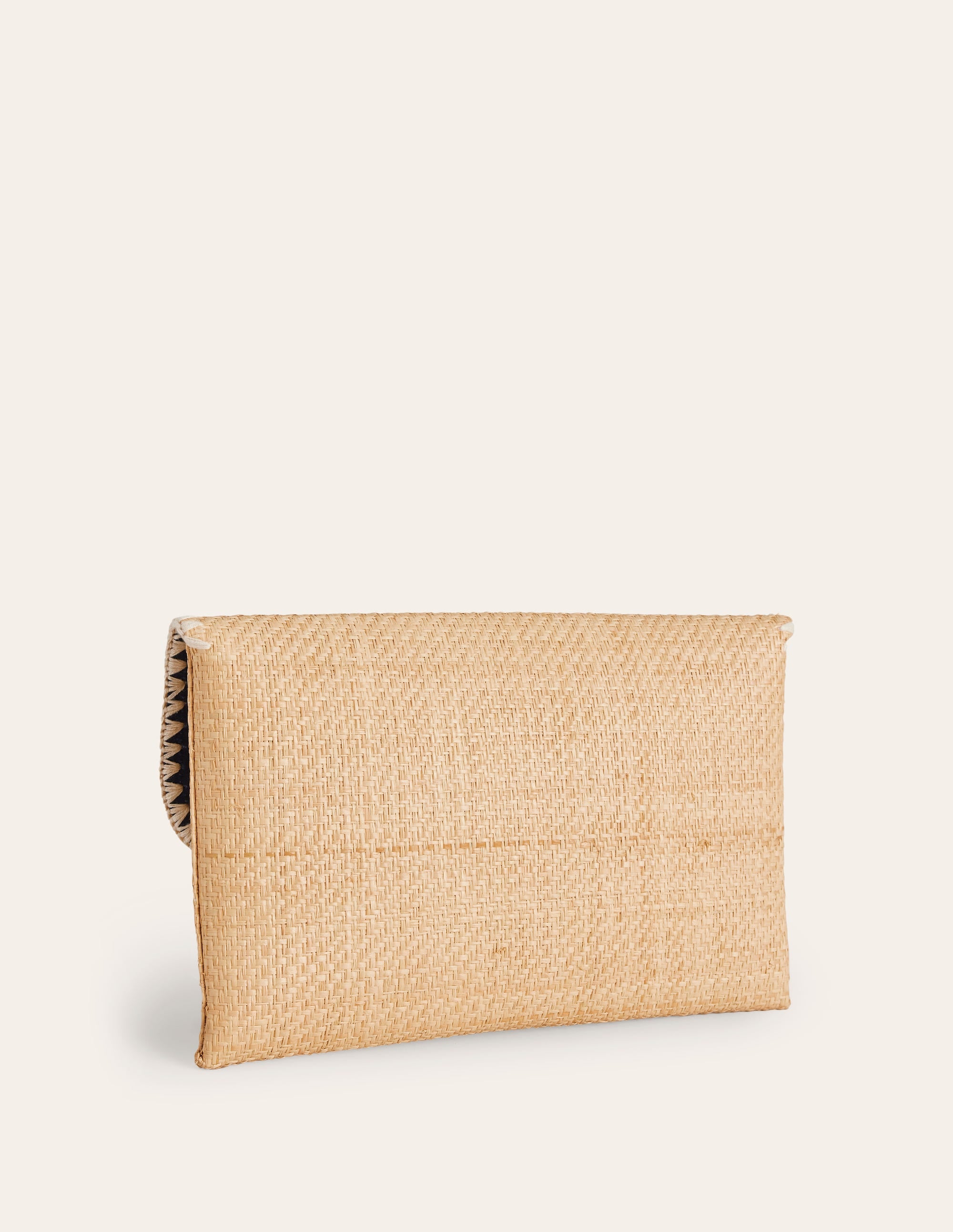 Raffia Clutch Bag-Natural - Image 3