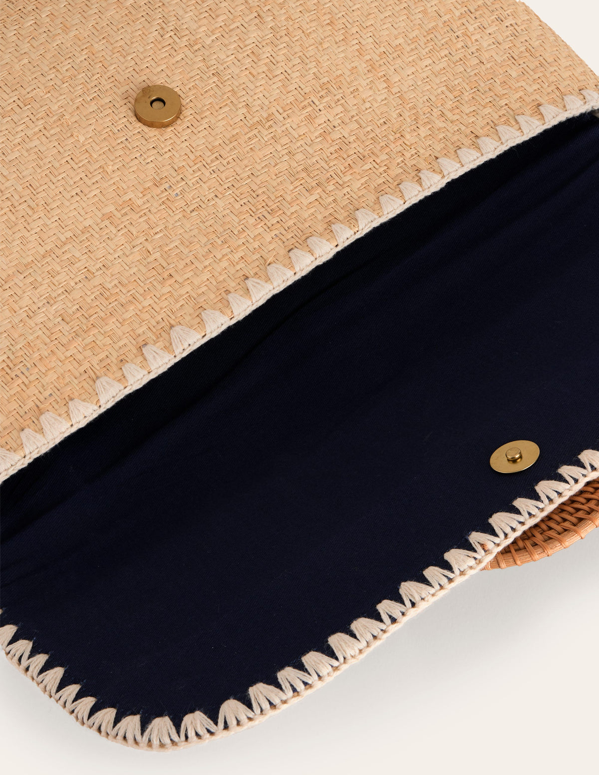 Raffia Clutch Bag-Natural - Image 4