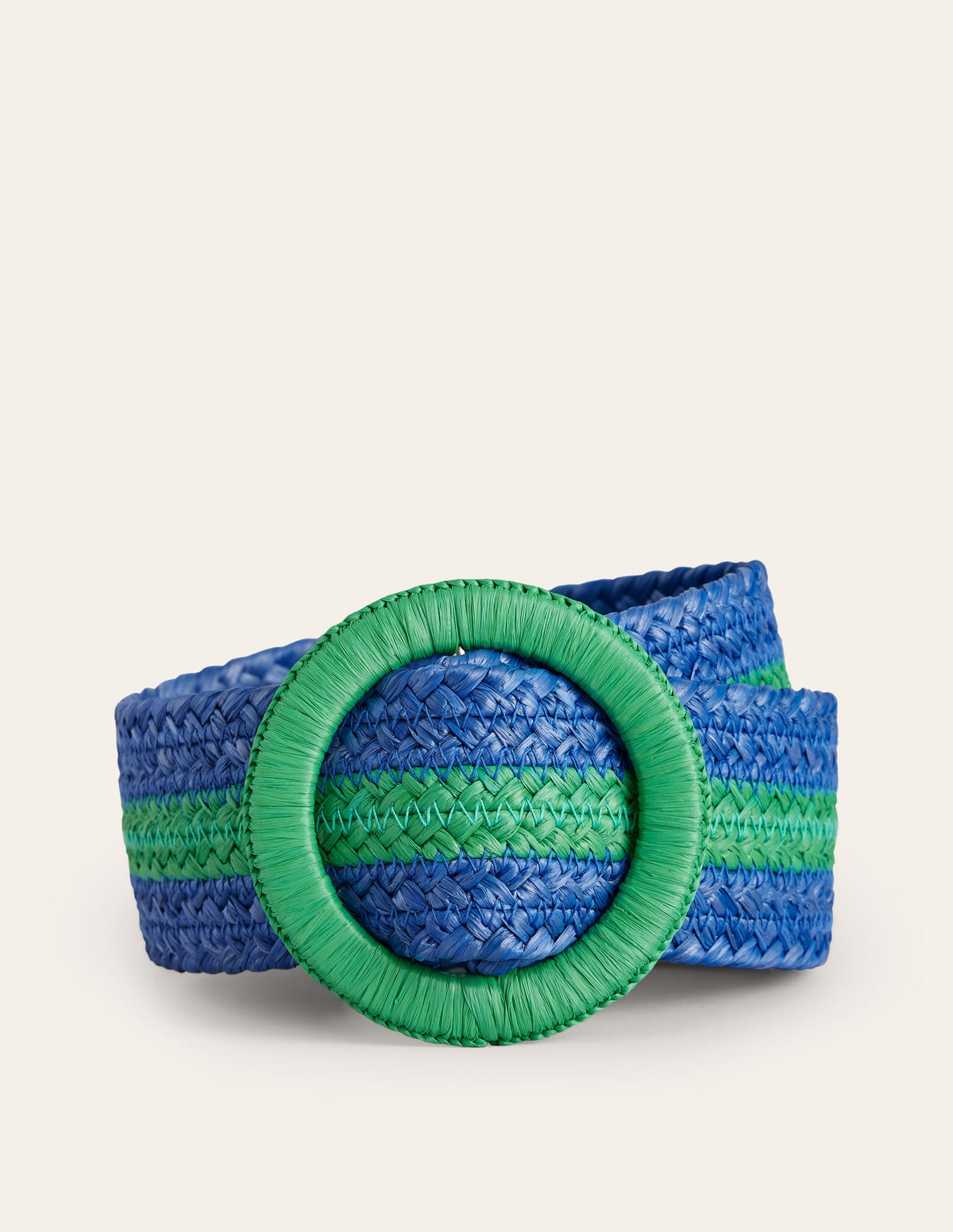 Stripe Belt-Bright Blue and Rich Emerald-2