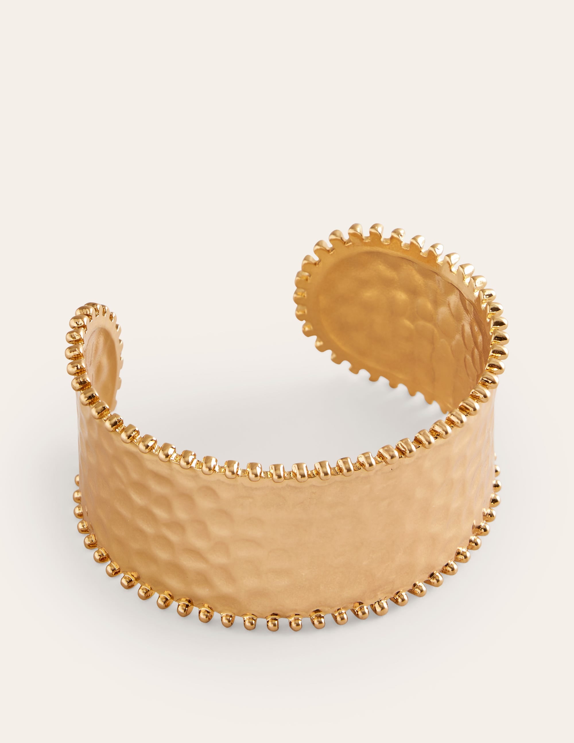Hammered Cuff Bracelet-Gold - Image 2