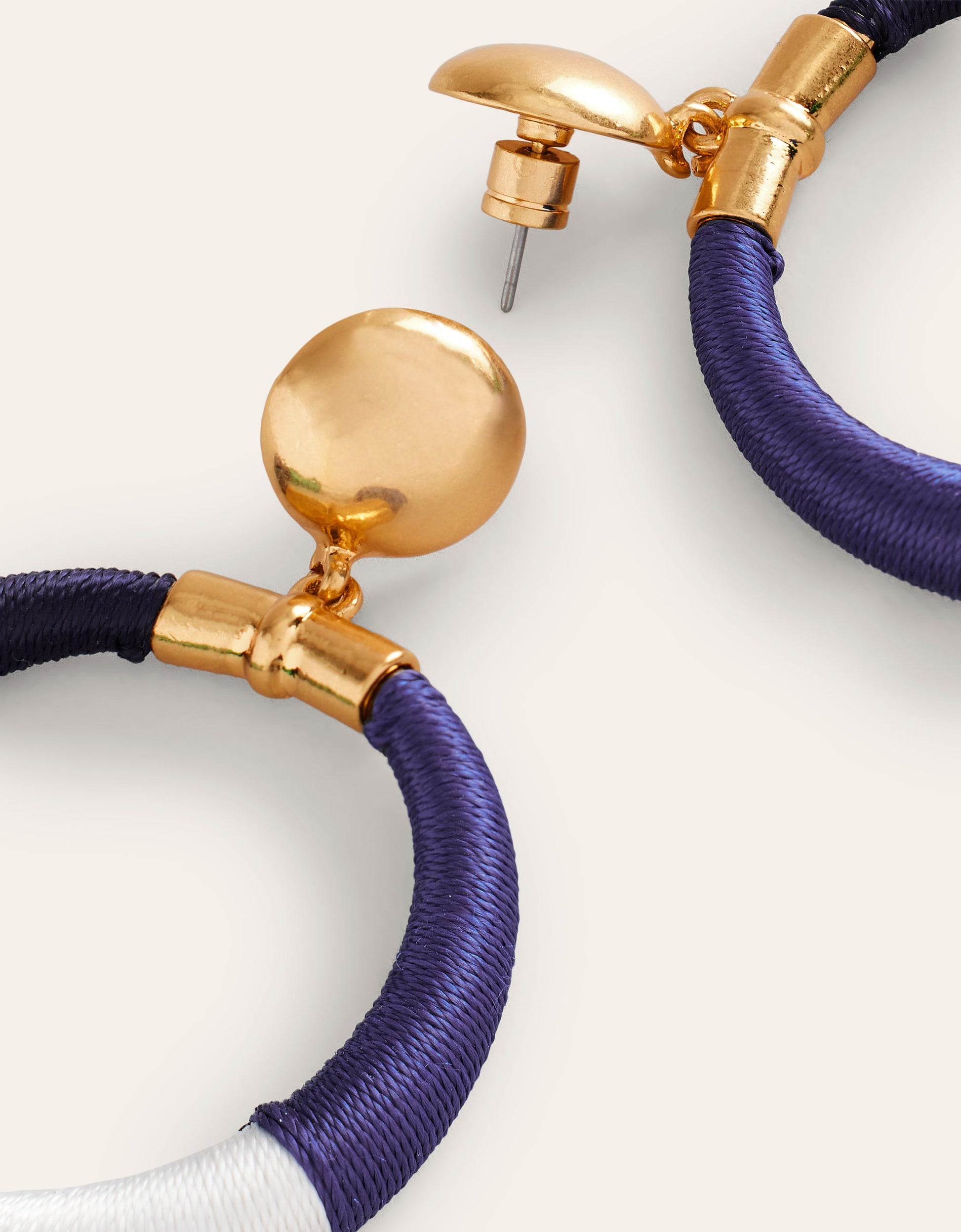 Mega Wrapped Ring Earrings-Blue-3