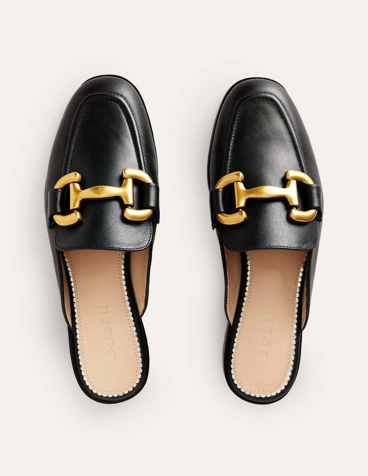 Iris Snaffle Mule Loafers-Black-6
