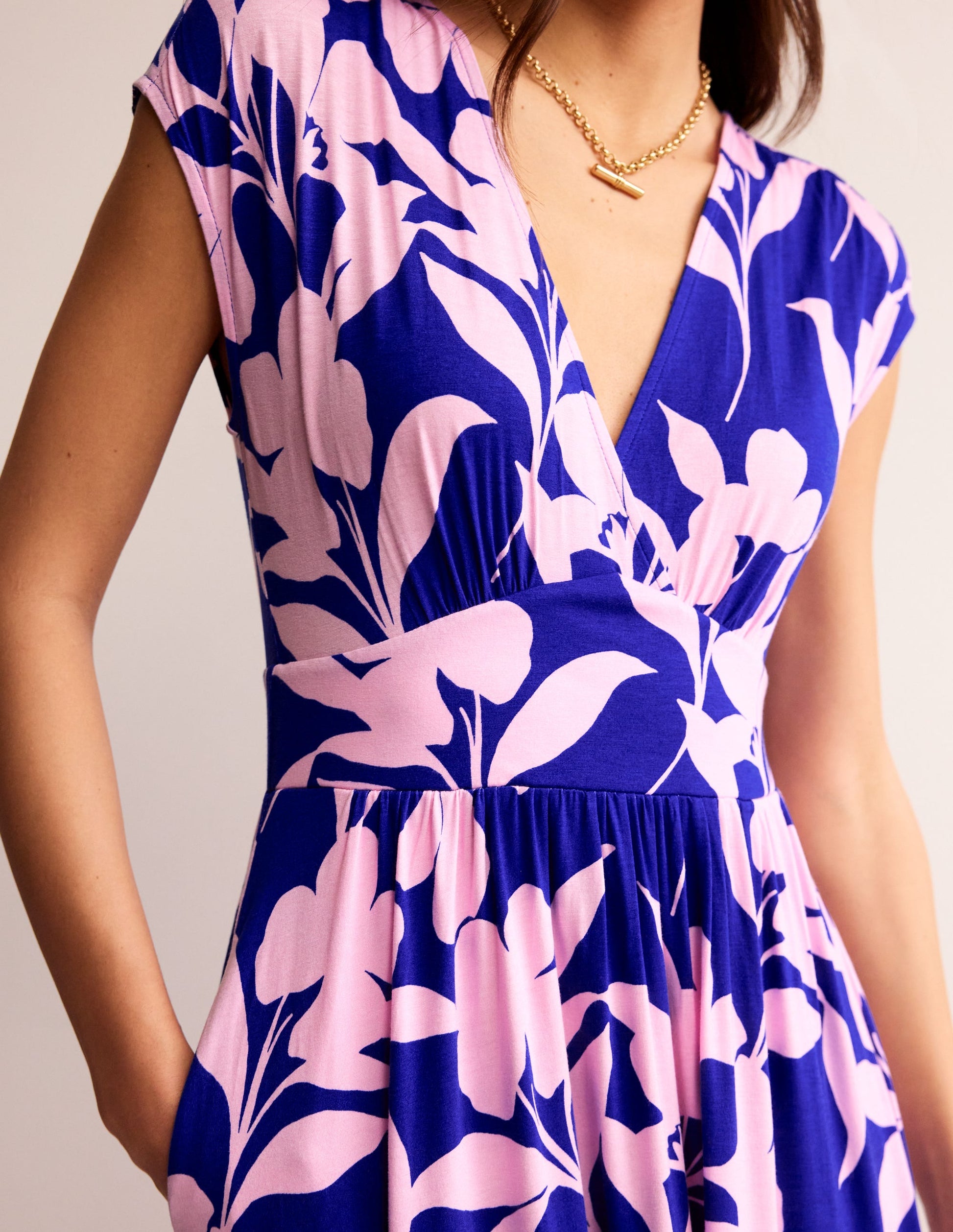 Vanessa Wrap Jersey Maxi Dress-Sweet Lilac, Silhouette Bloom-3