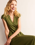 Chloe Notch Jersey Midi Dress-Mayfly