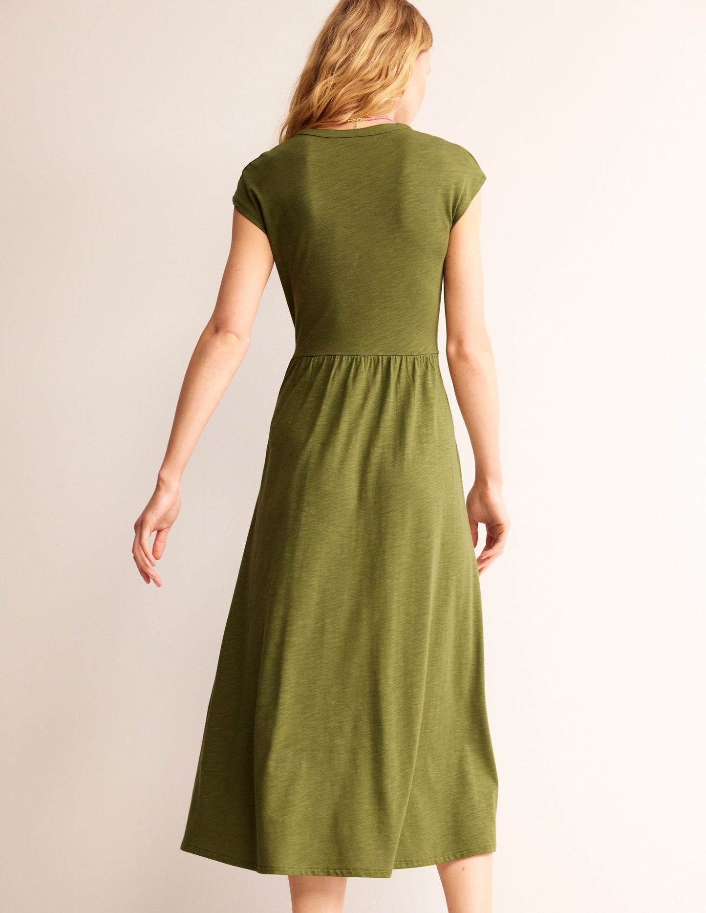 Chloe Notch Jersey Midi Dress-Mayfly