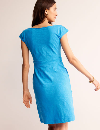 Florrie Broderie Dress-Brilliant blue-3