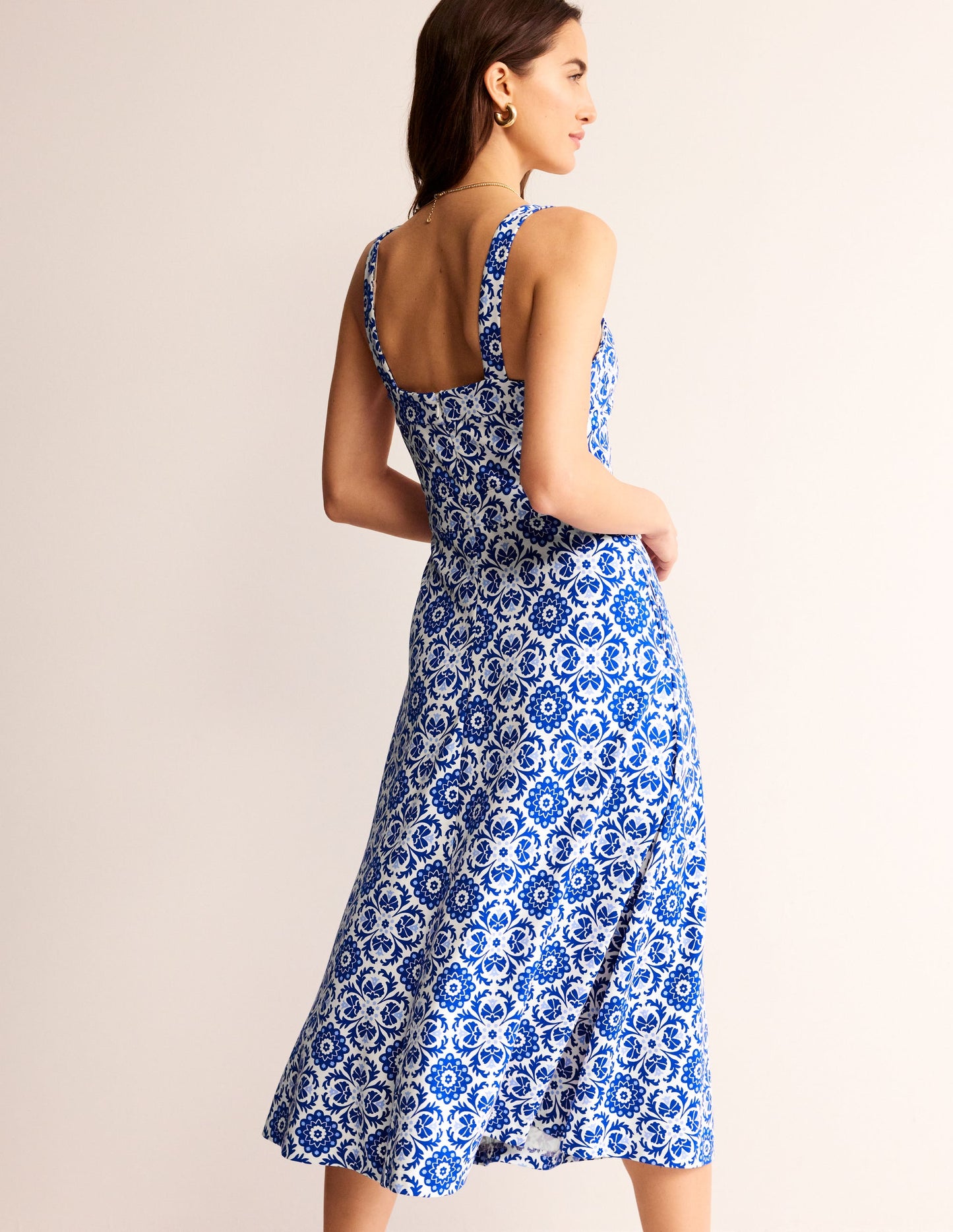 Bridget Ponte Midi Dress-Surf the Web, Mosaic Bloom