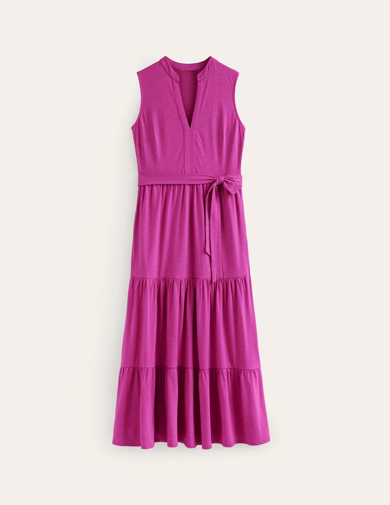 Naomi Notch Jersey Maxi Dress-Rose Violet-5