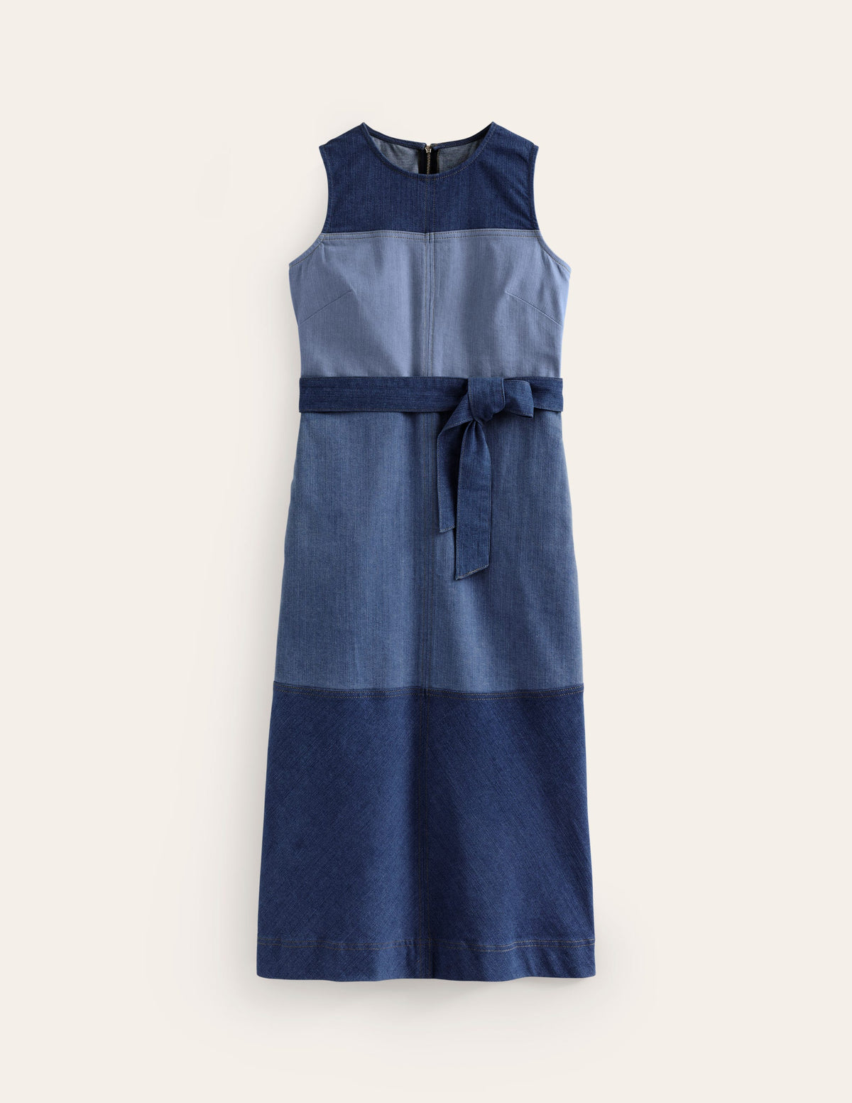 Hotch Denim Midi Dress-Hotched Denim - Image 5
