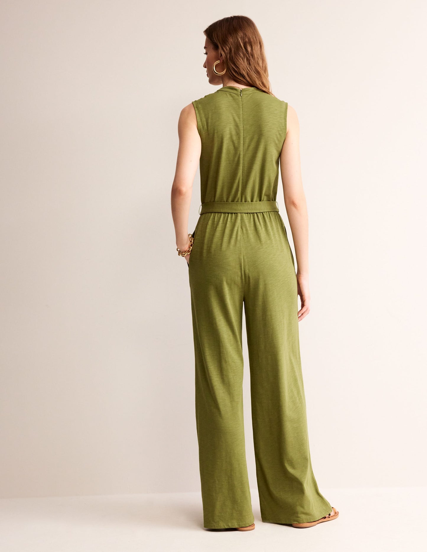 Naomi Notch Jersey Jumpsuit-Mayfly