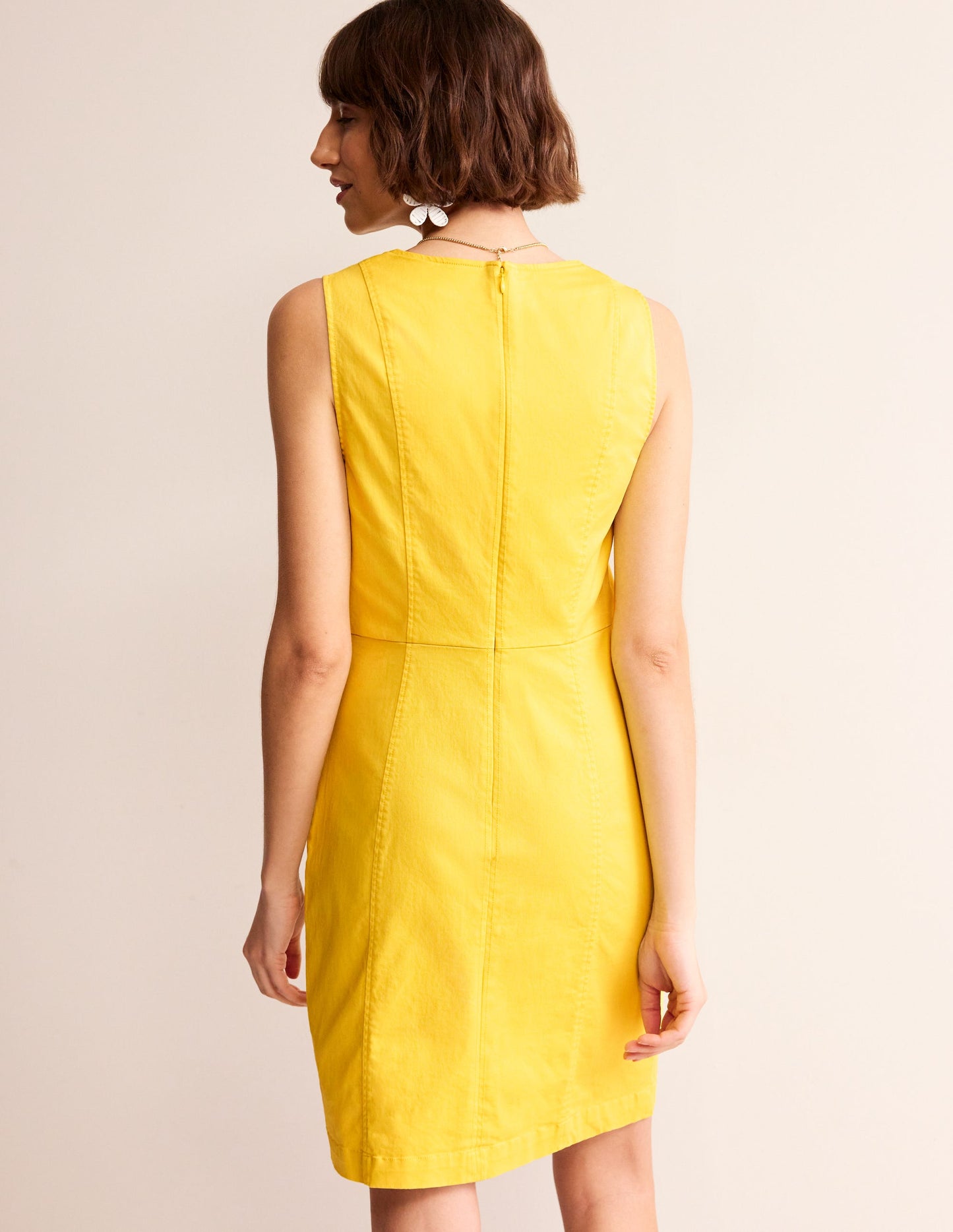 Helena Chino Short Dress-Passionfruit