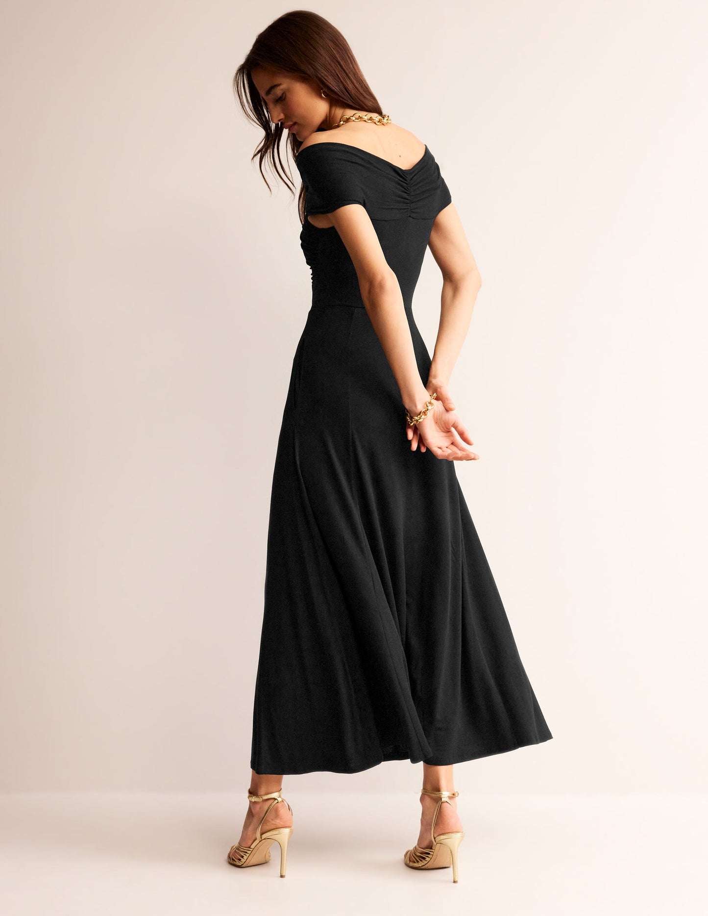 Bardot Jersey Maxi Dress-Black