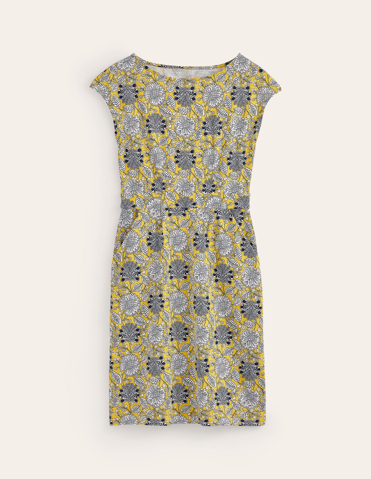 Florrie Jersey Dress-Passion Fruit, Gardenia Swirl