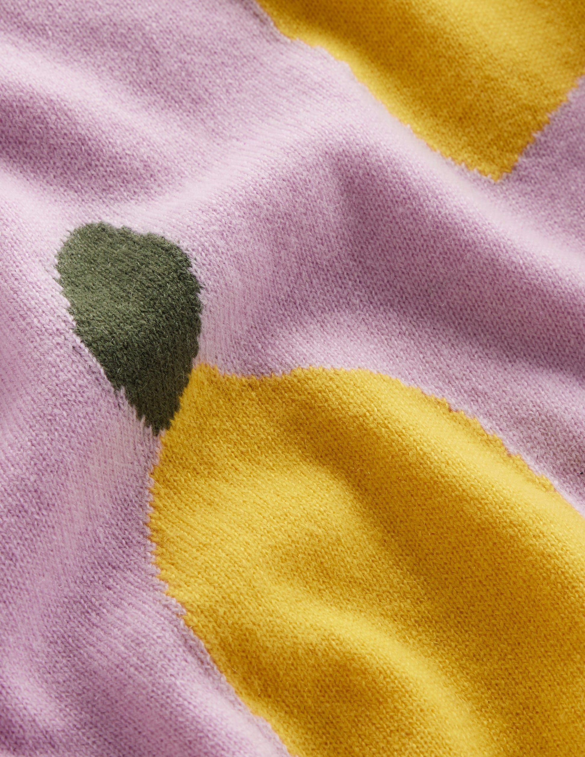 Lydia Cashmere Jumper-Soft Lavender, Lemons-10