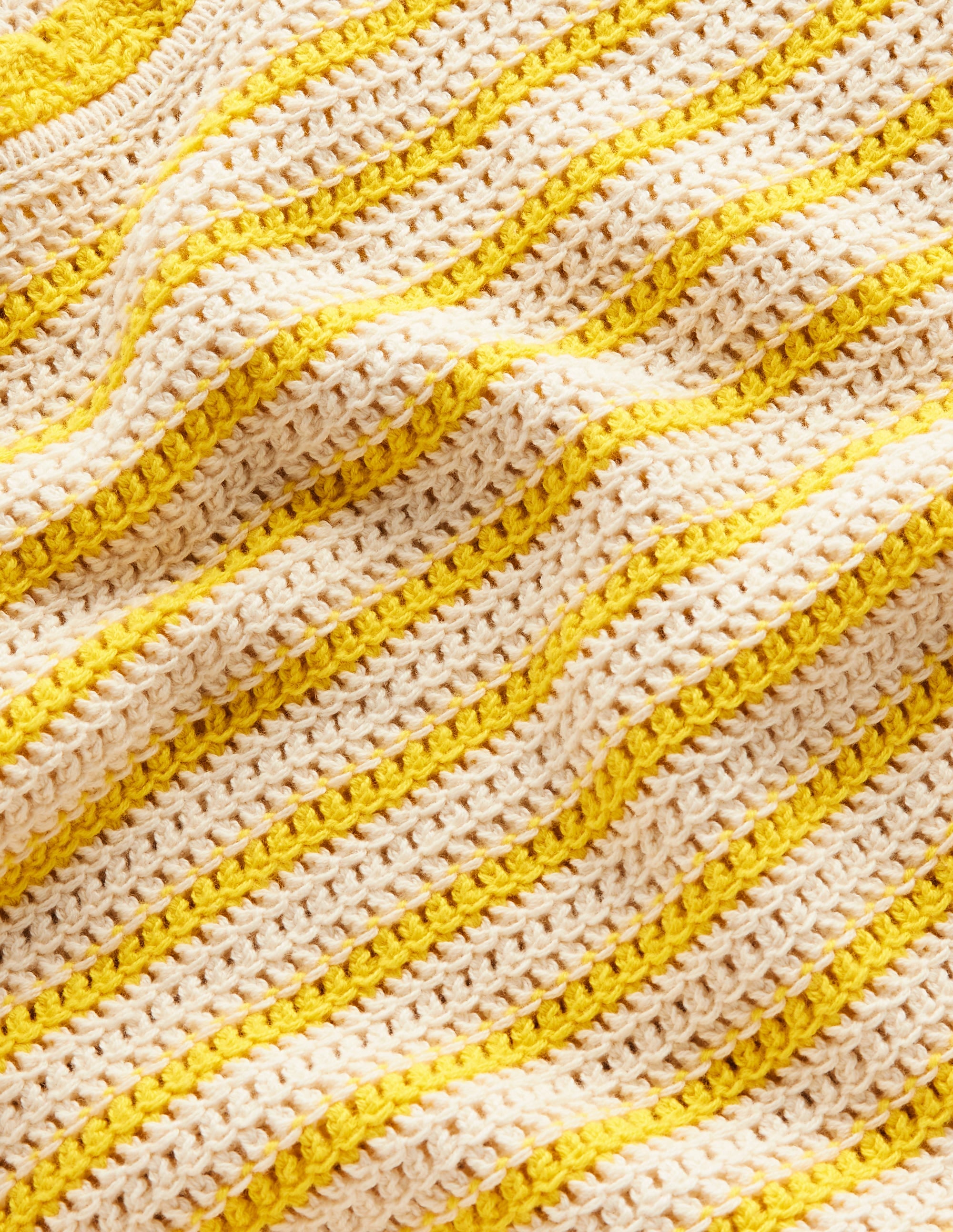 Textured Scallop Vest-Ivory/ Mimosa Yellow - Image 7
