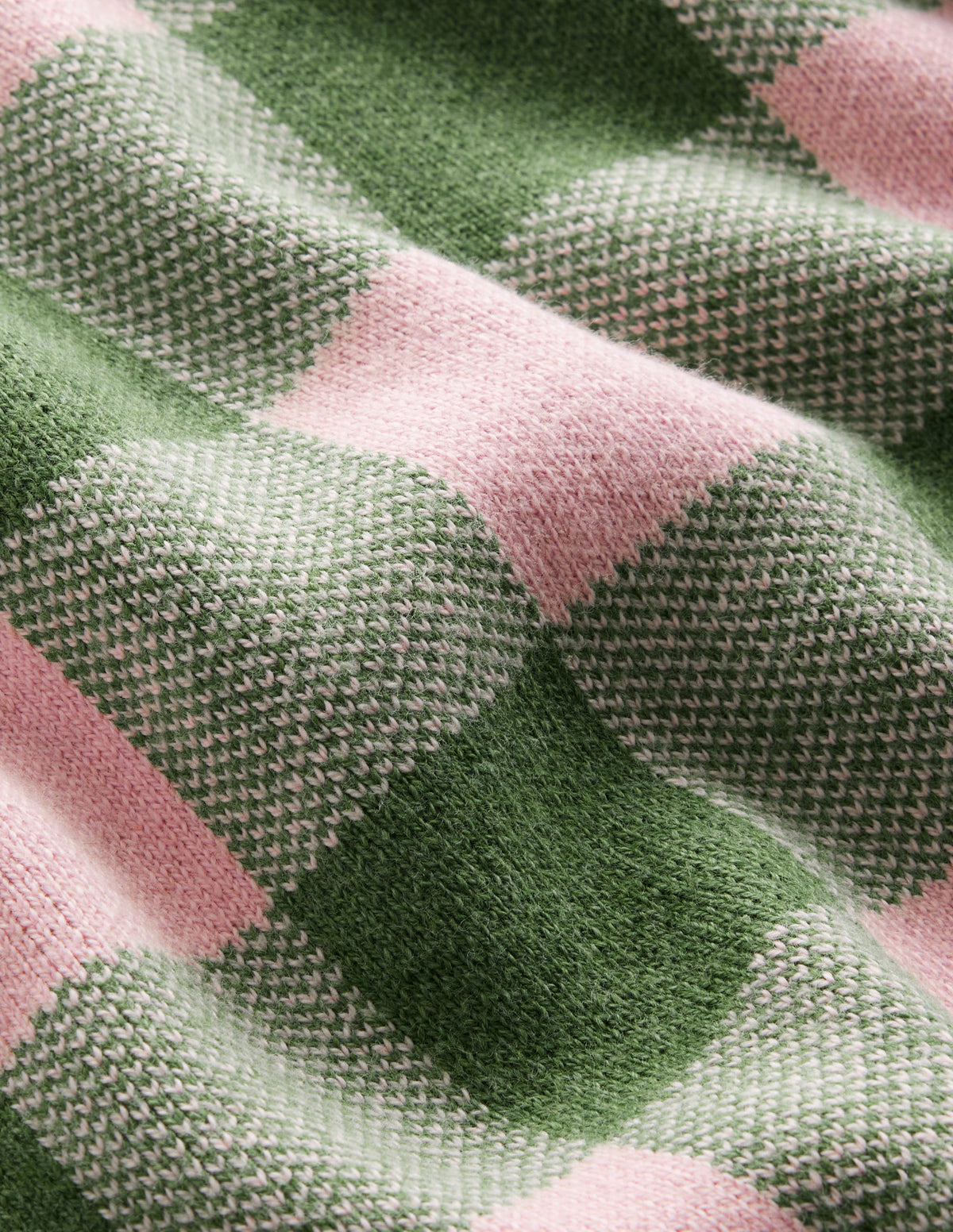 Gingham Vest-Rich Emerald, Blossom Pink-7