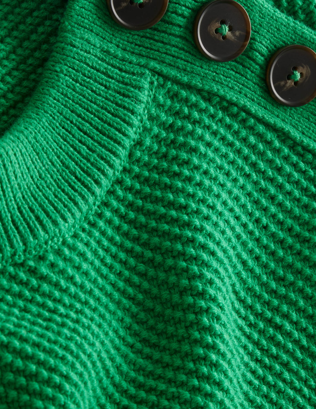 Button Detail Stitch Sweater-Bright Green - Image 7