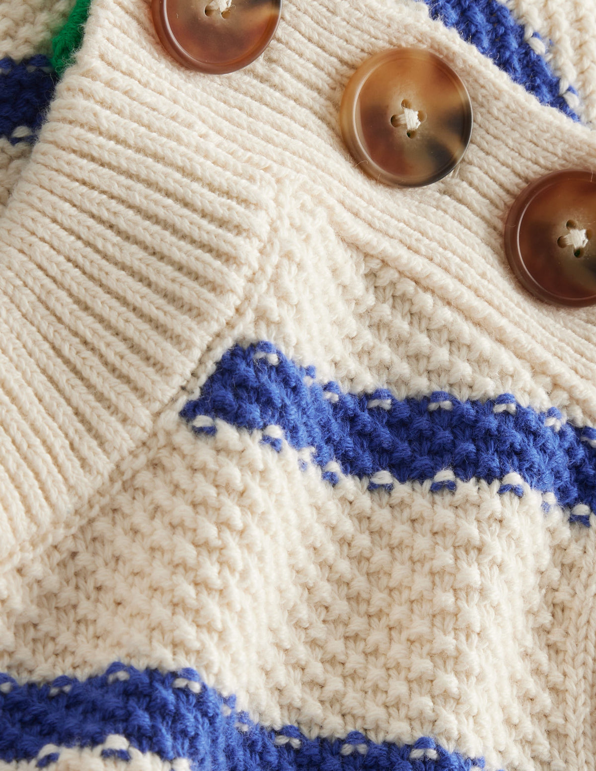 Button Detail Stitch Sweater-Warm Ivory, Island Sapphire-6