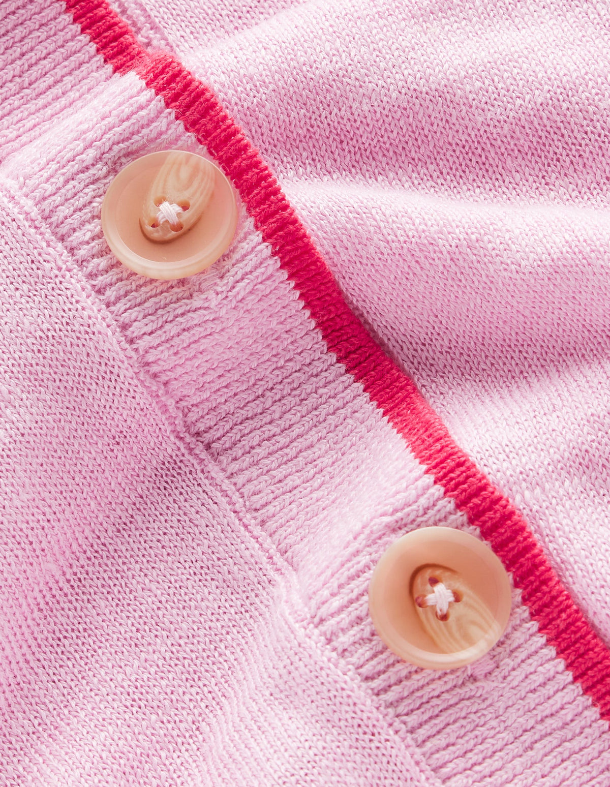 Maggie V-Neck Linen Cardigan-Sweet Lilac Pink - Image 6
