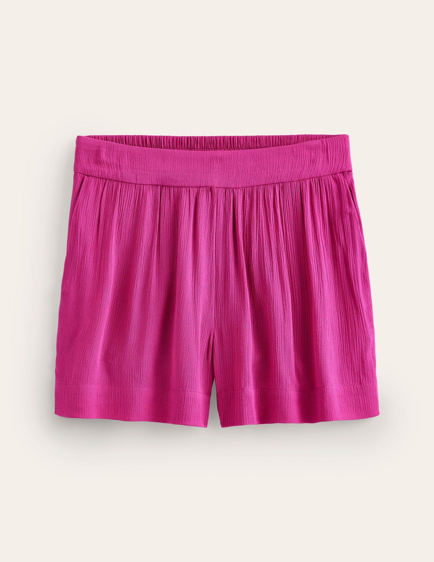 Crinkle Shorts-Phlox Pink