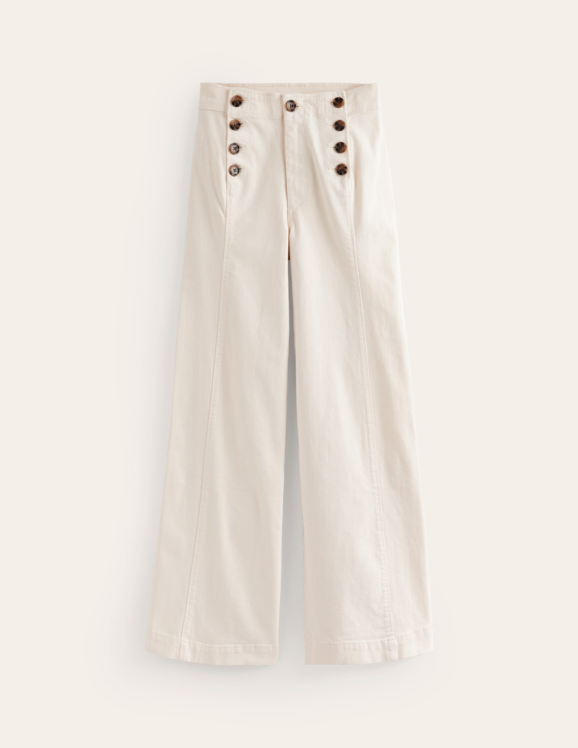 Sailor Wide Leg Pants-Ecru - Image 5