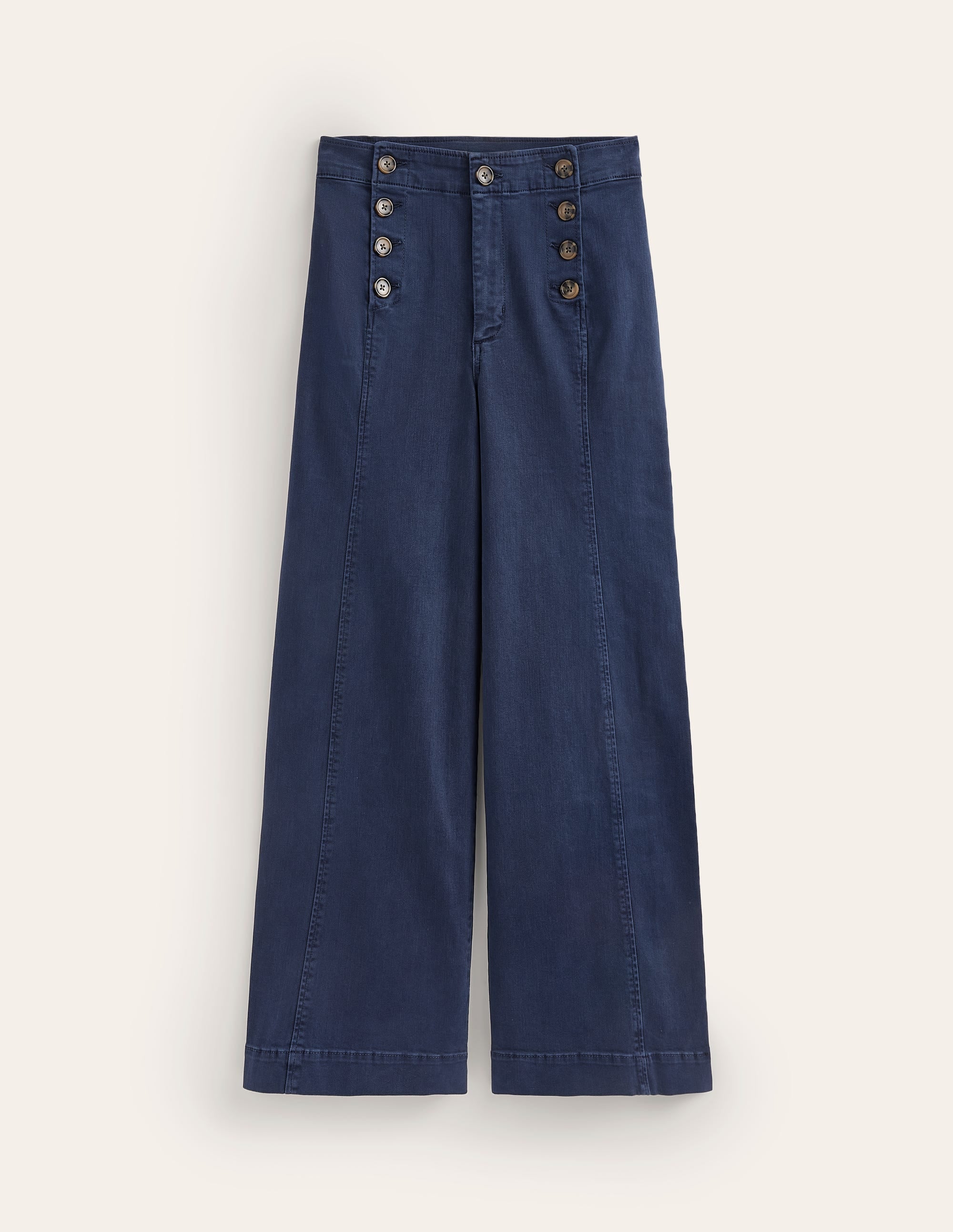 Sailor Wide Leg Pants-Navy - Image 5